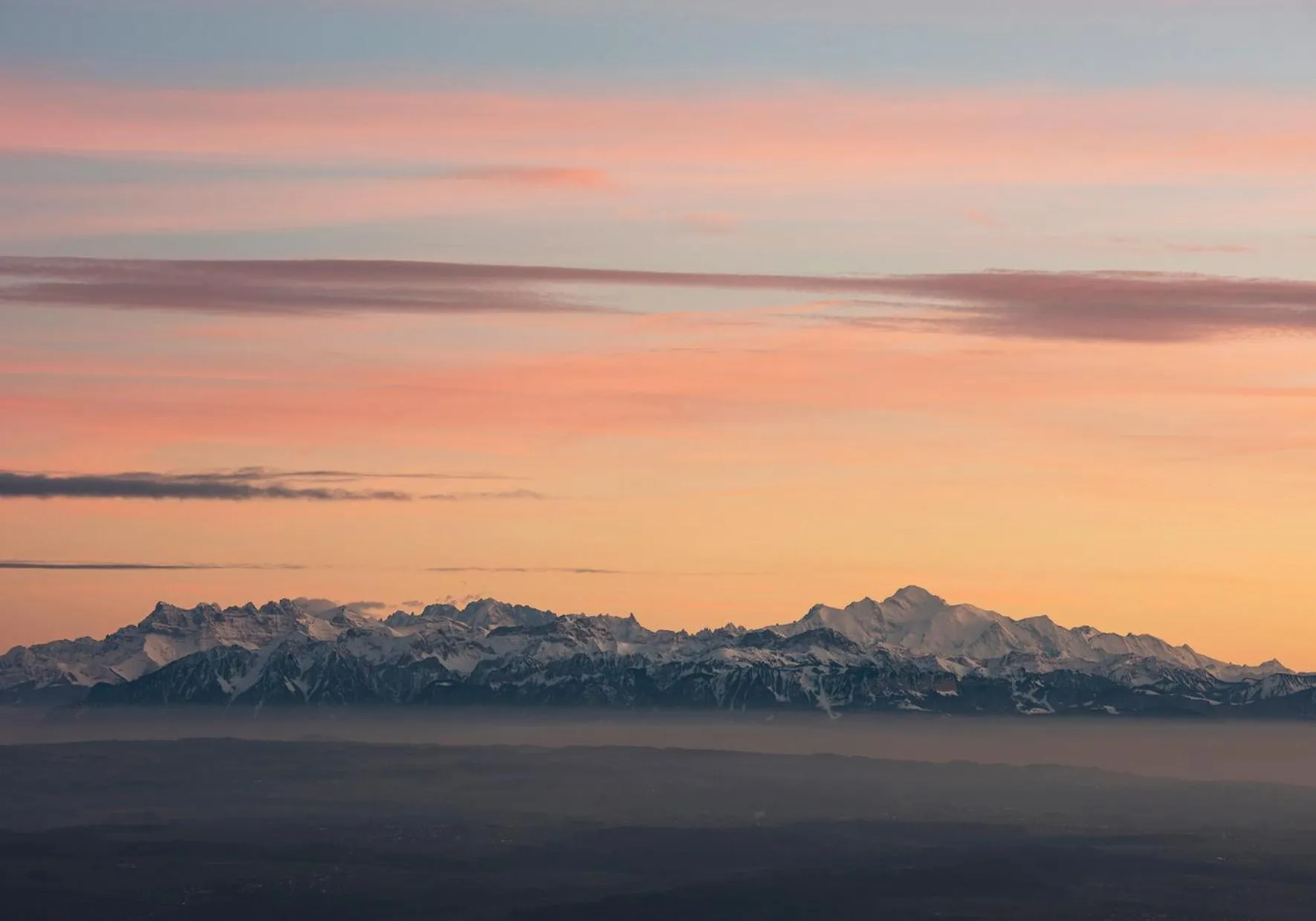 Mountain view in Grand Hôtel des Rasses & Wellness