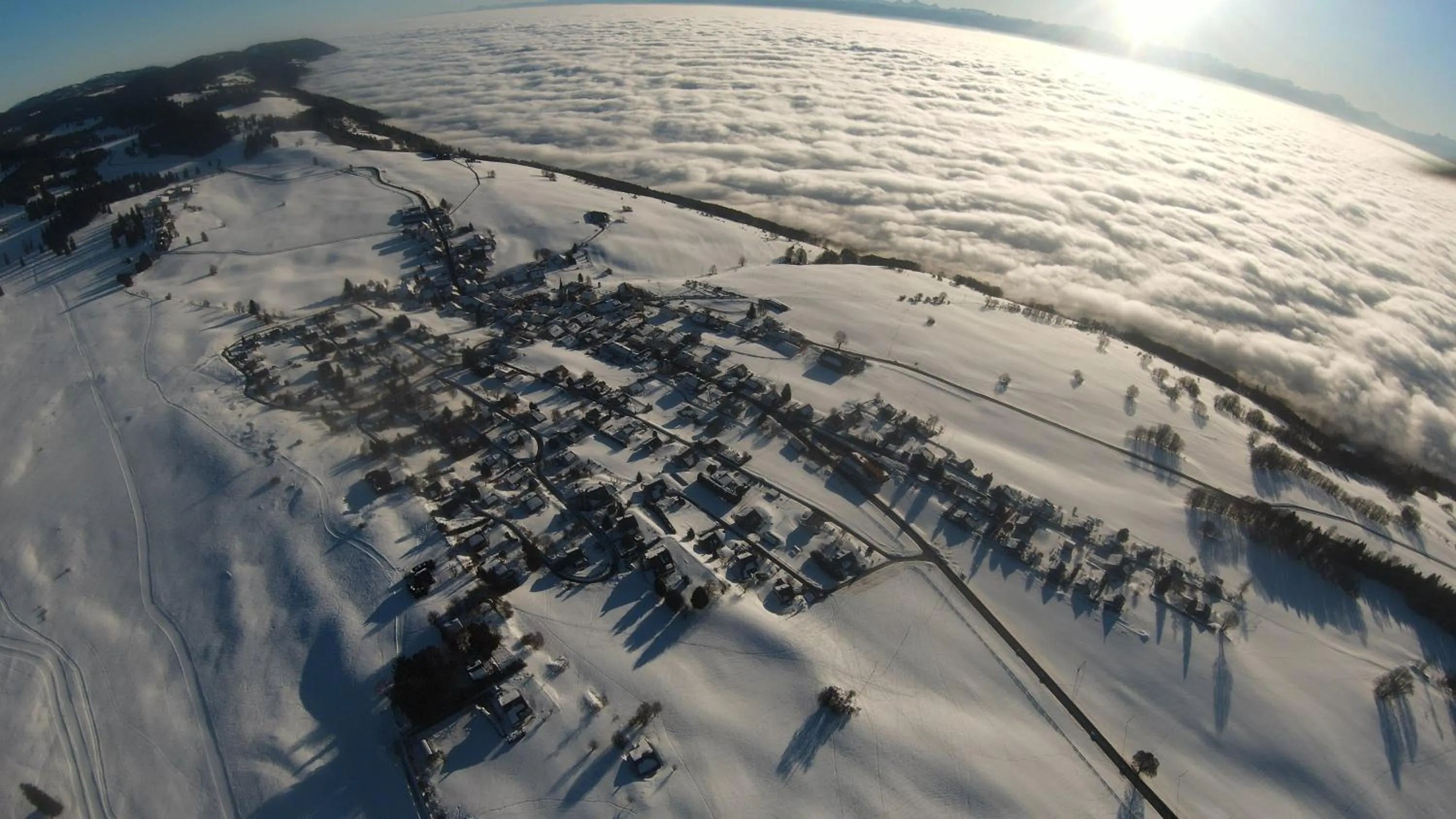 Bird's eye view in Grand Hôtel des Rasses & Wellness