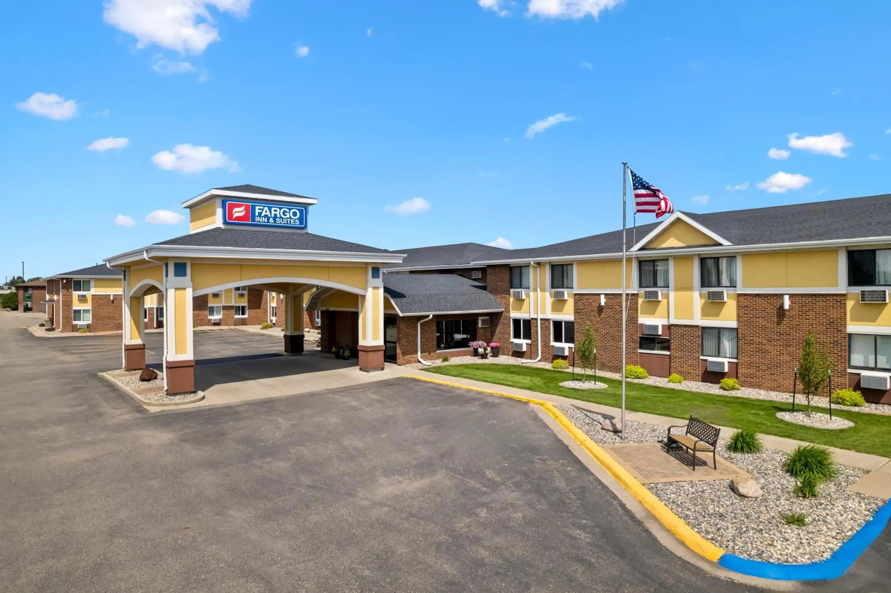 Facade/entrance in Fargo Inn and Suites Facade/entrance in Fargo Inn and Suites