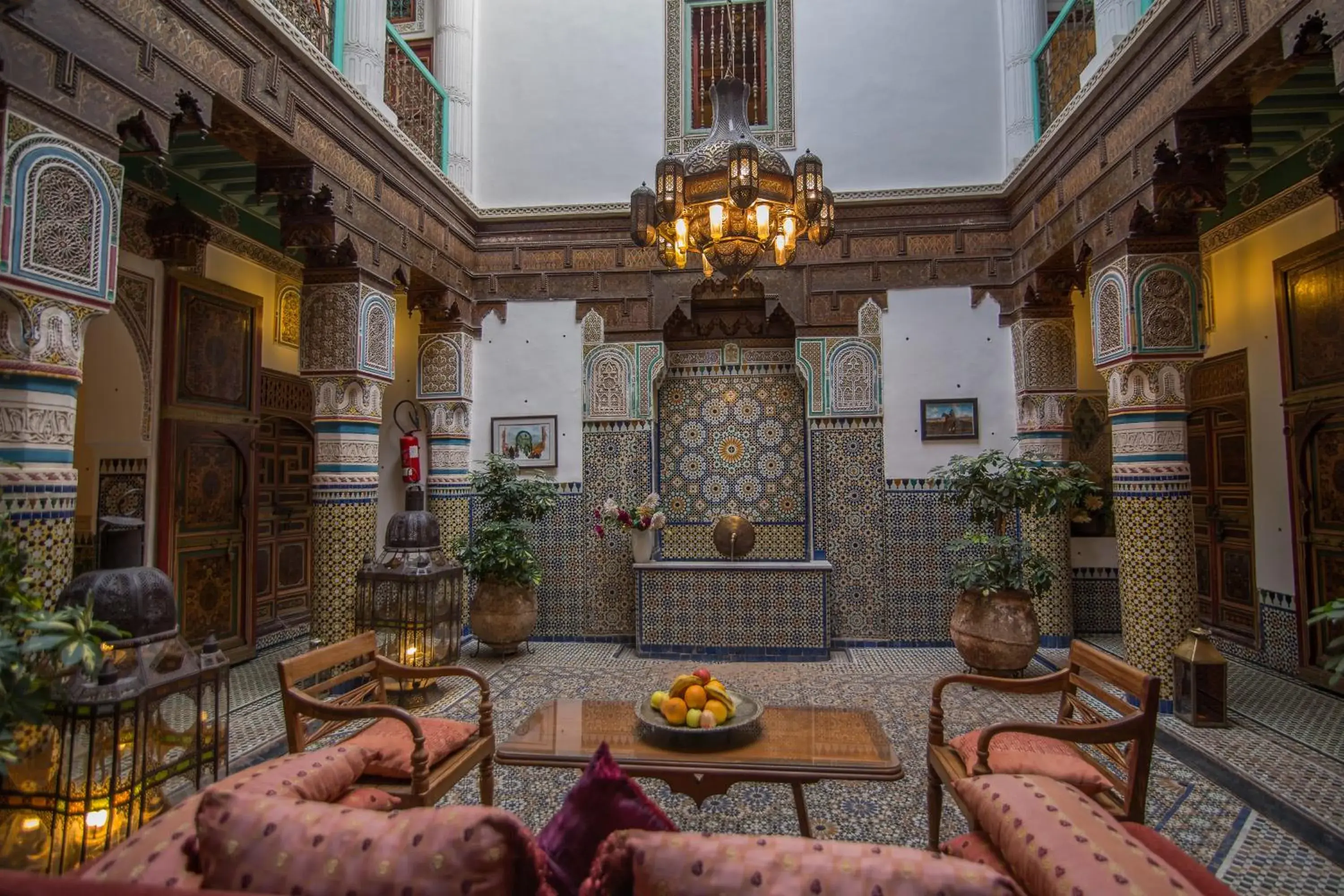 Lobby or reception in Riad Palais Sebban Lobby or reception in Riad Palais Sebban
