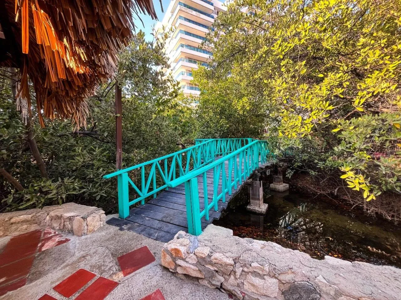 Patio in Hotel Los Veleros Santa Marta