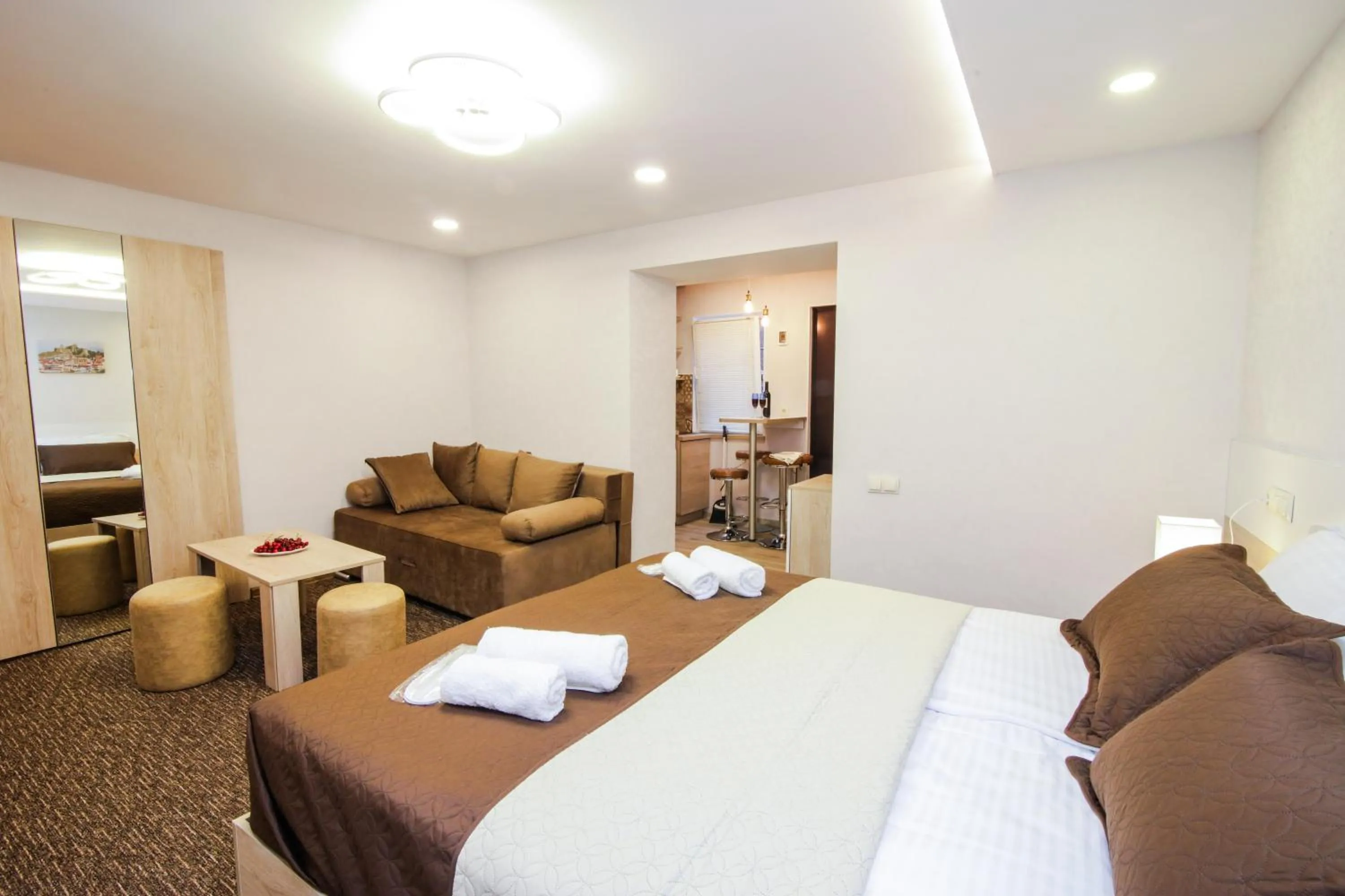 Living room, Bed in Opera Apartment Very Heart Of Tbilisi