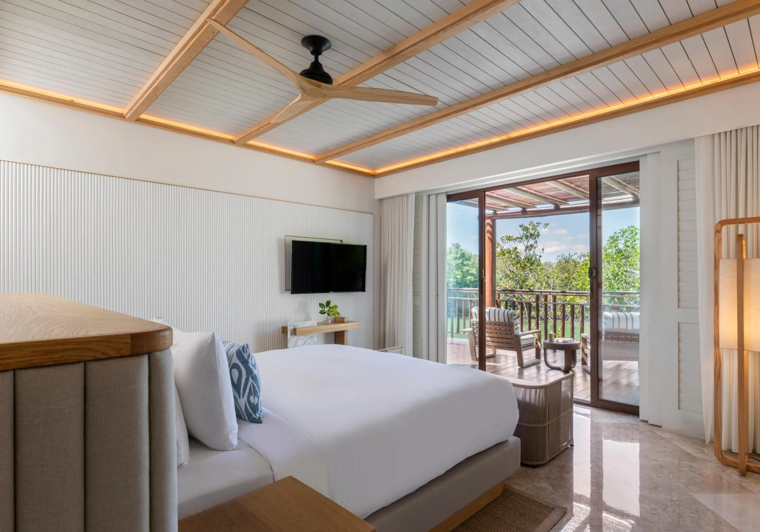 Bedroom, Bed in Fairmont Mayakoba