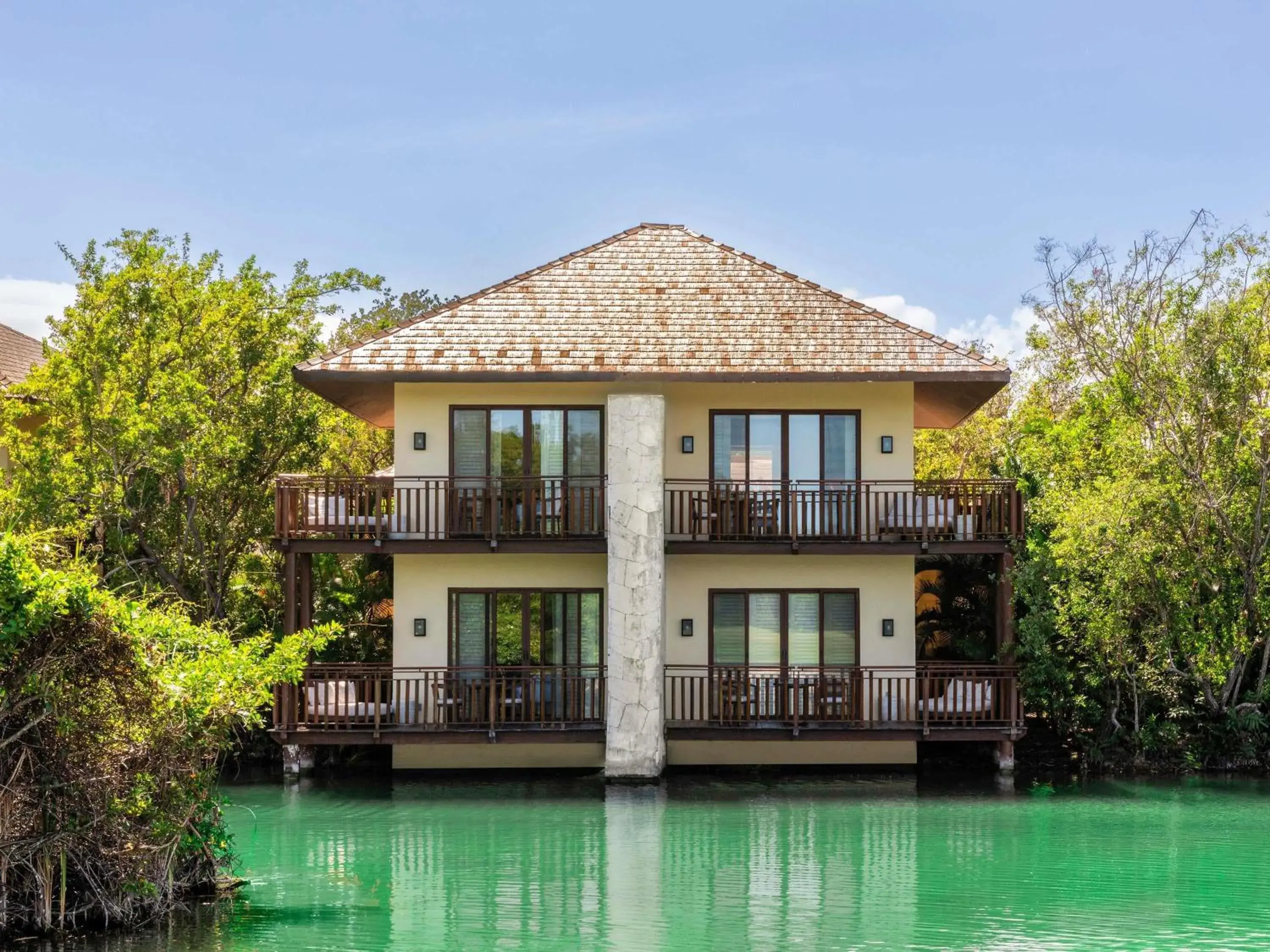Signature Casita with Two Queen Beds and Soaking Tub - Lagoon View in Fairmont Mayakoba Signature Casita with Two Queen Beds and Soaking Tub - Lagoon View in Fairmont Mayakoba