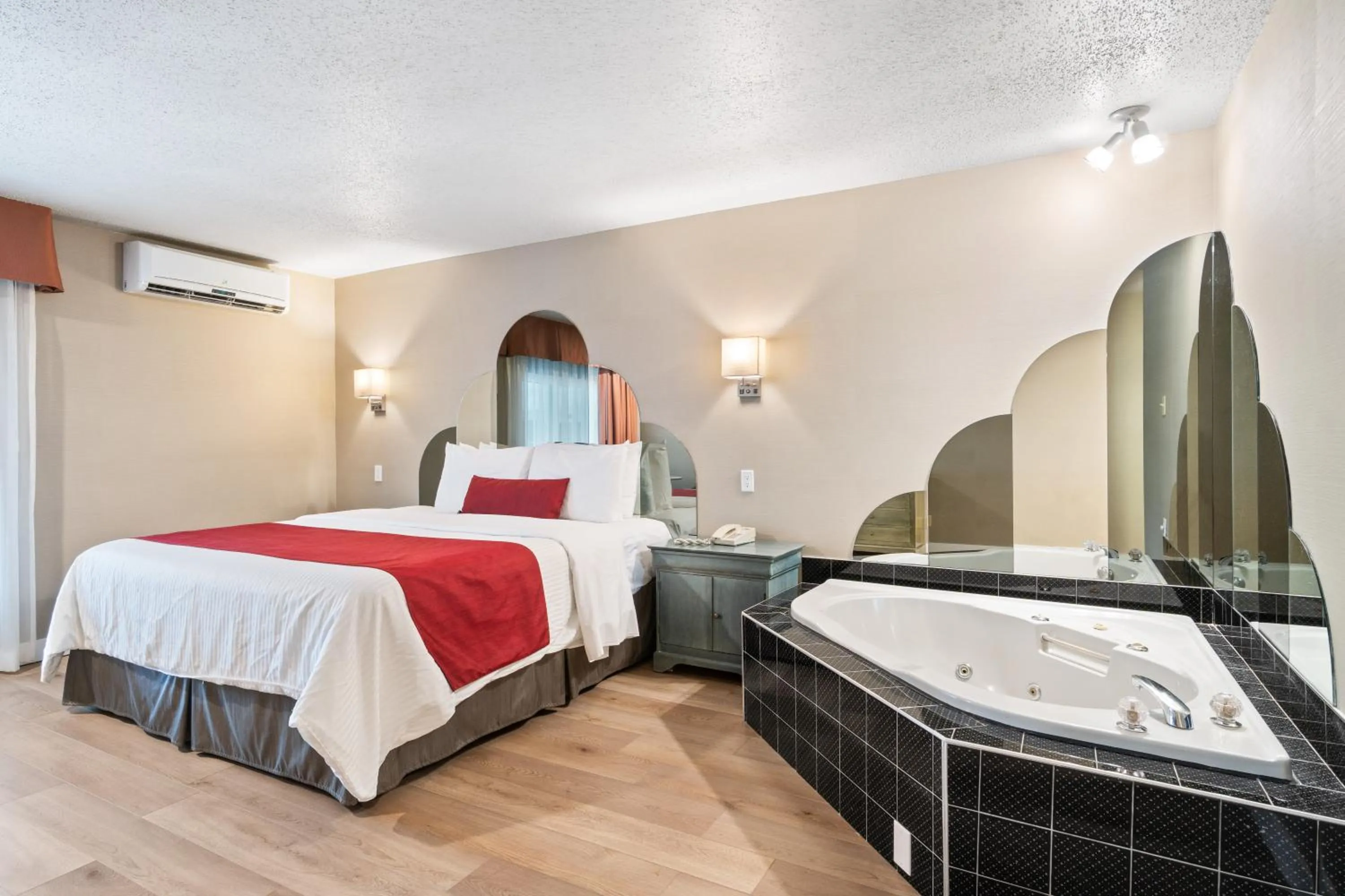 Bed in Hotel Bromont