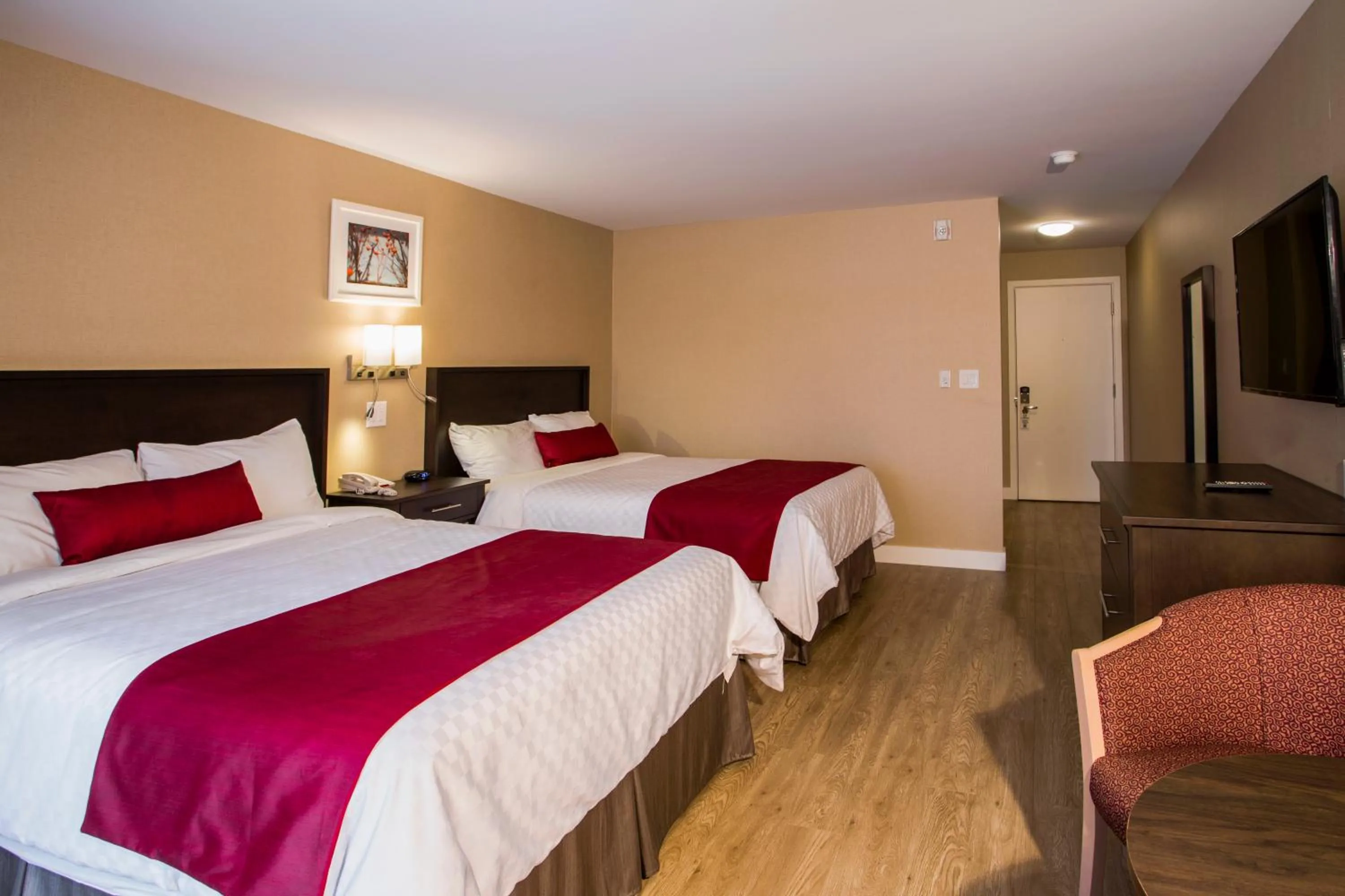 Bed in Hotel Bromont