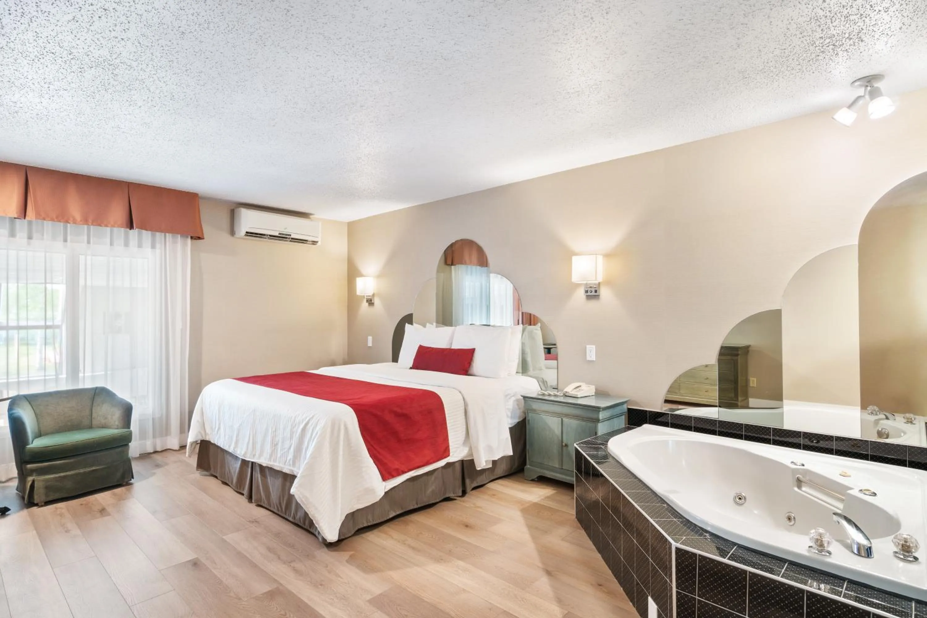 Bed in Hotel Bromont