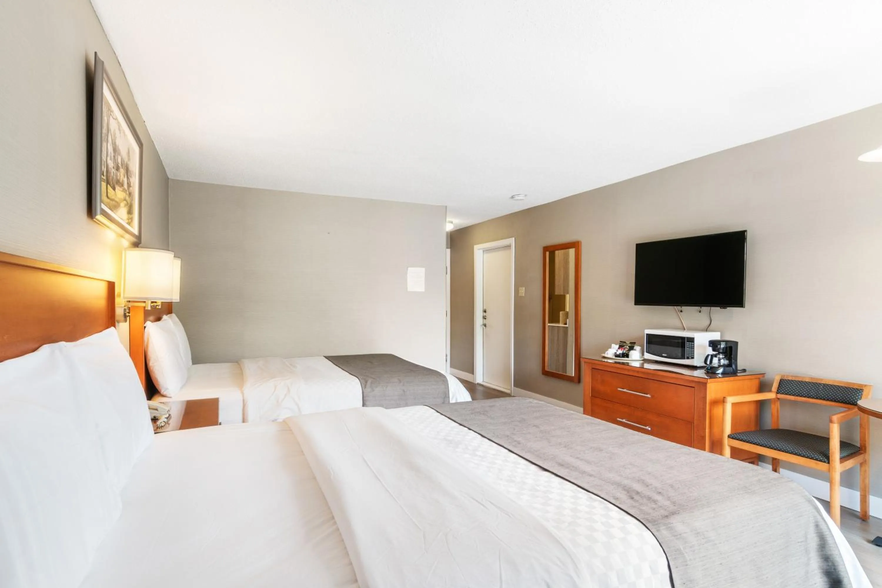 Bed in Hotel Bromont