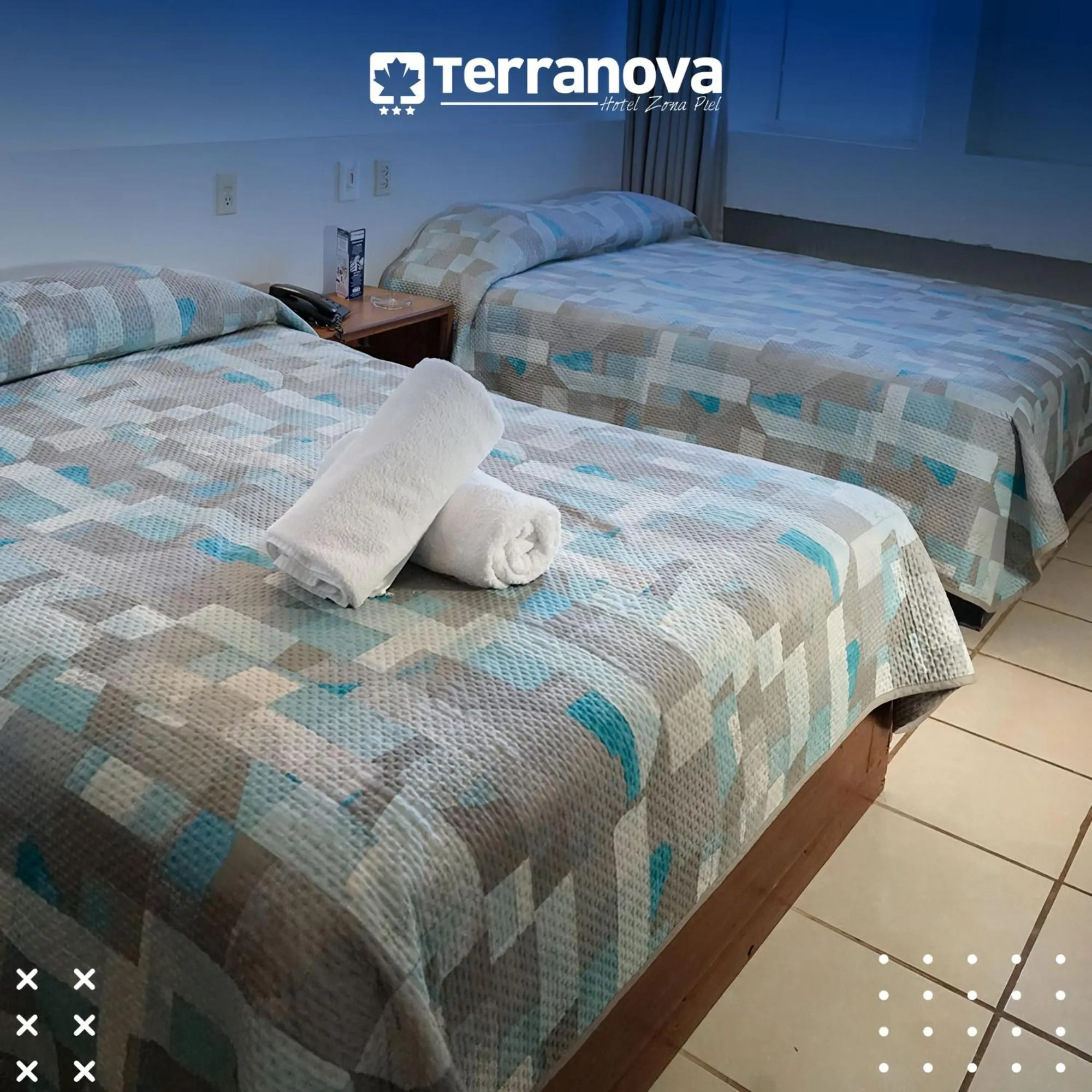 Bed in Hotel Terranova