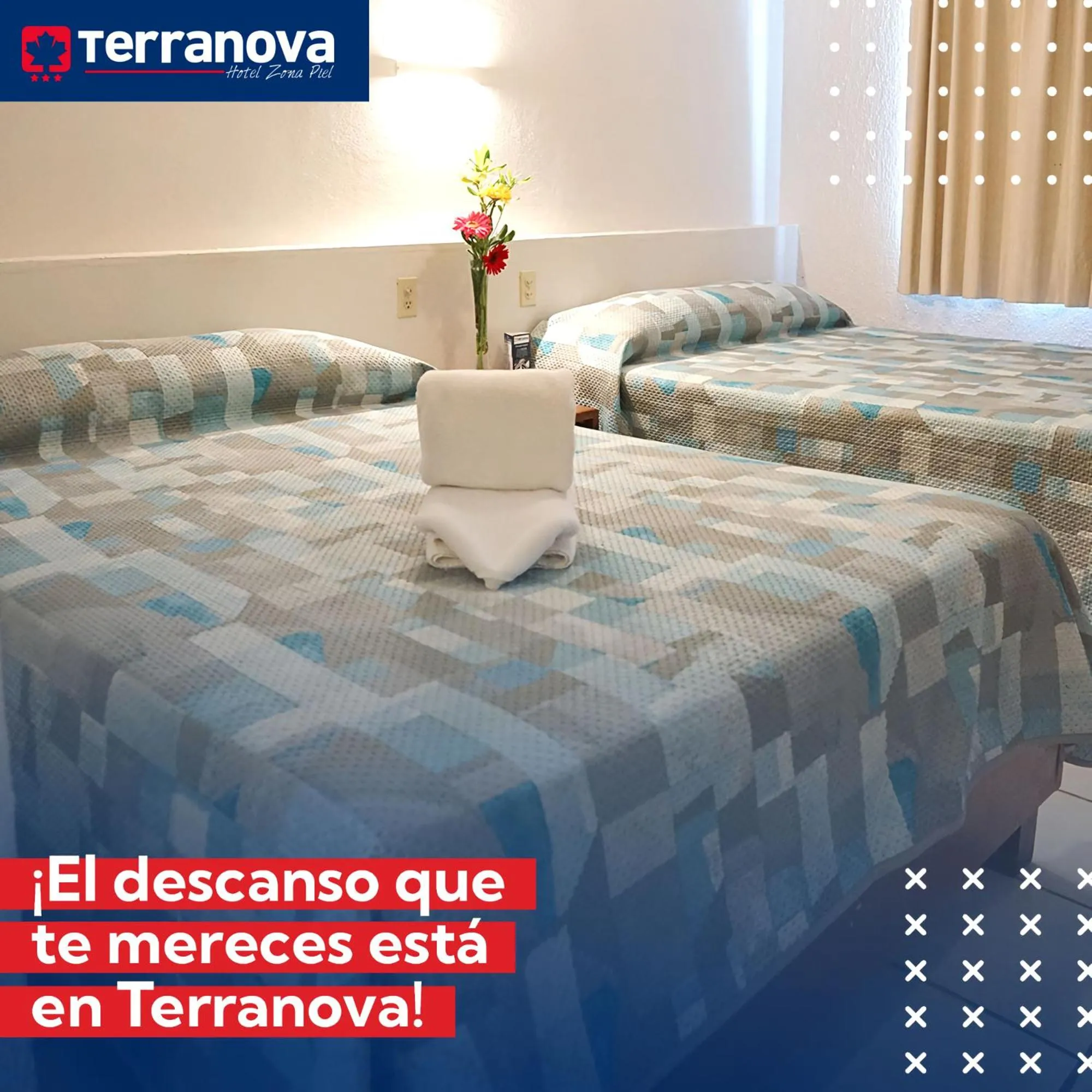 Bed in Hotel Terranova