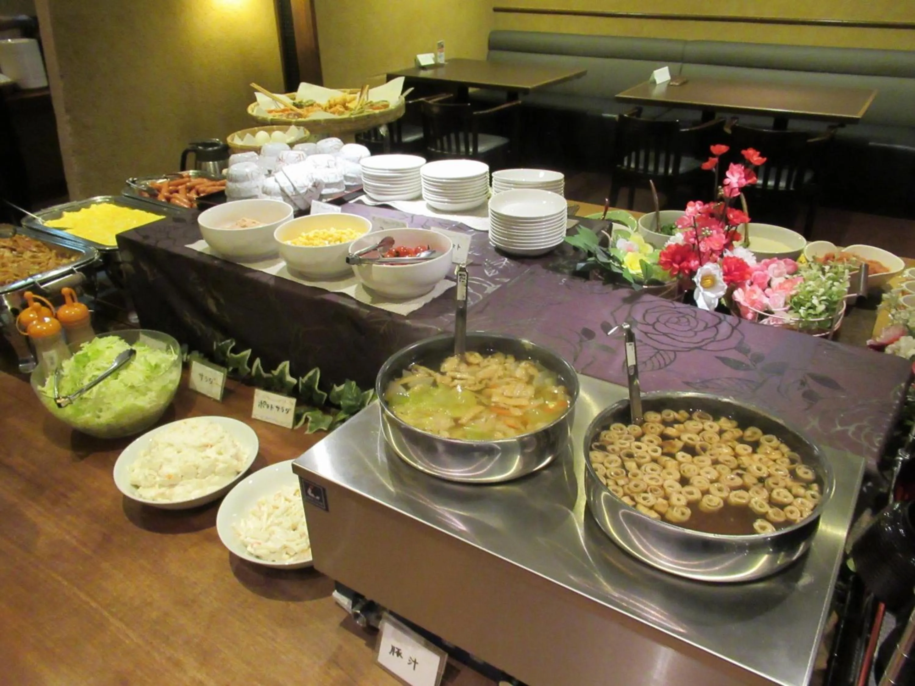 Buffet breakfast in Hotel Crown Hills Kokura