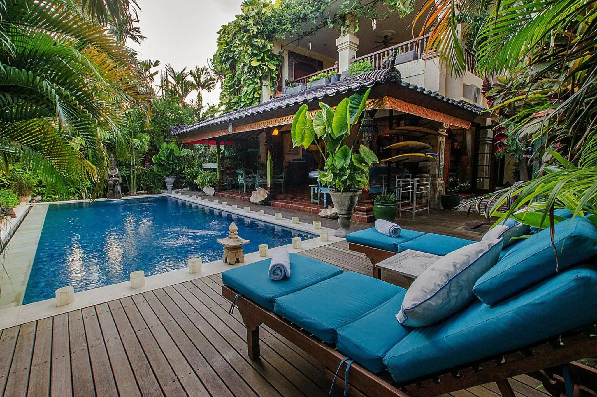 Pool view in Villa Kaja by Nagisa Bali Pool view in Villa Kaja by Nagisa Bali