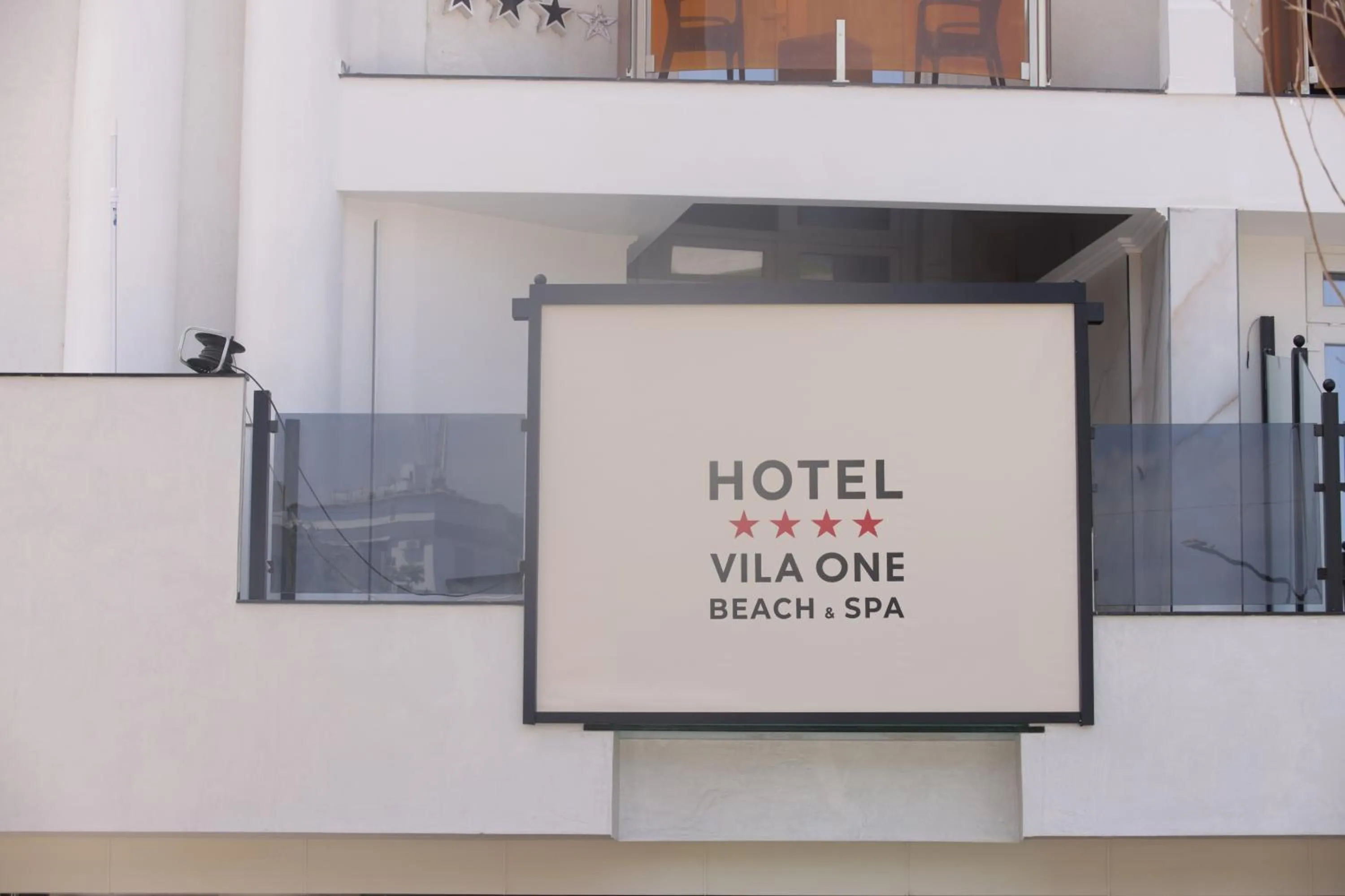 Property logo or sign in Vila One Beach Hotel