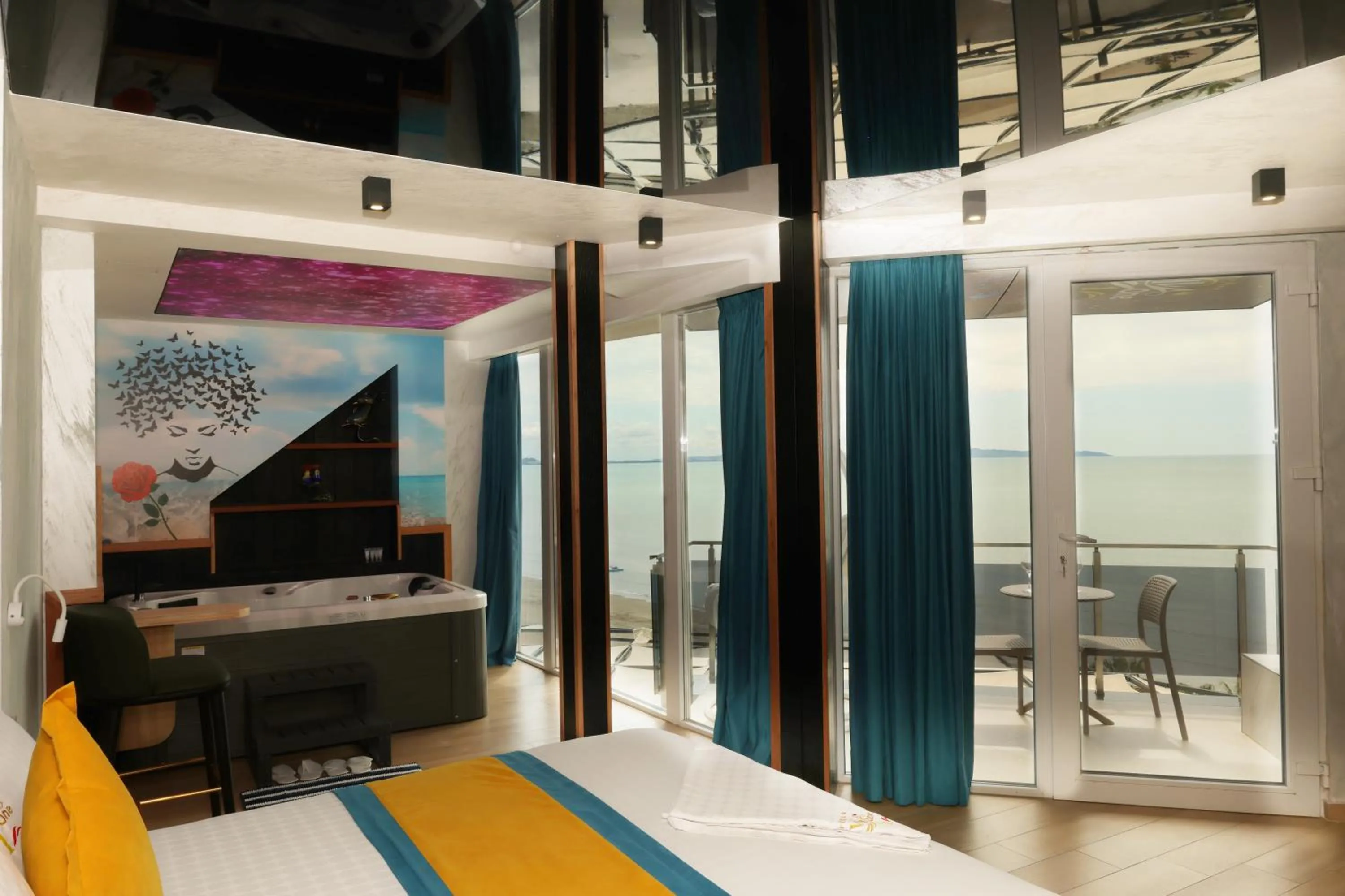 Evening entertainment, Bed in Vila One Beach Hotel