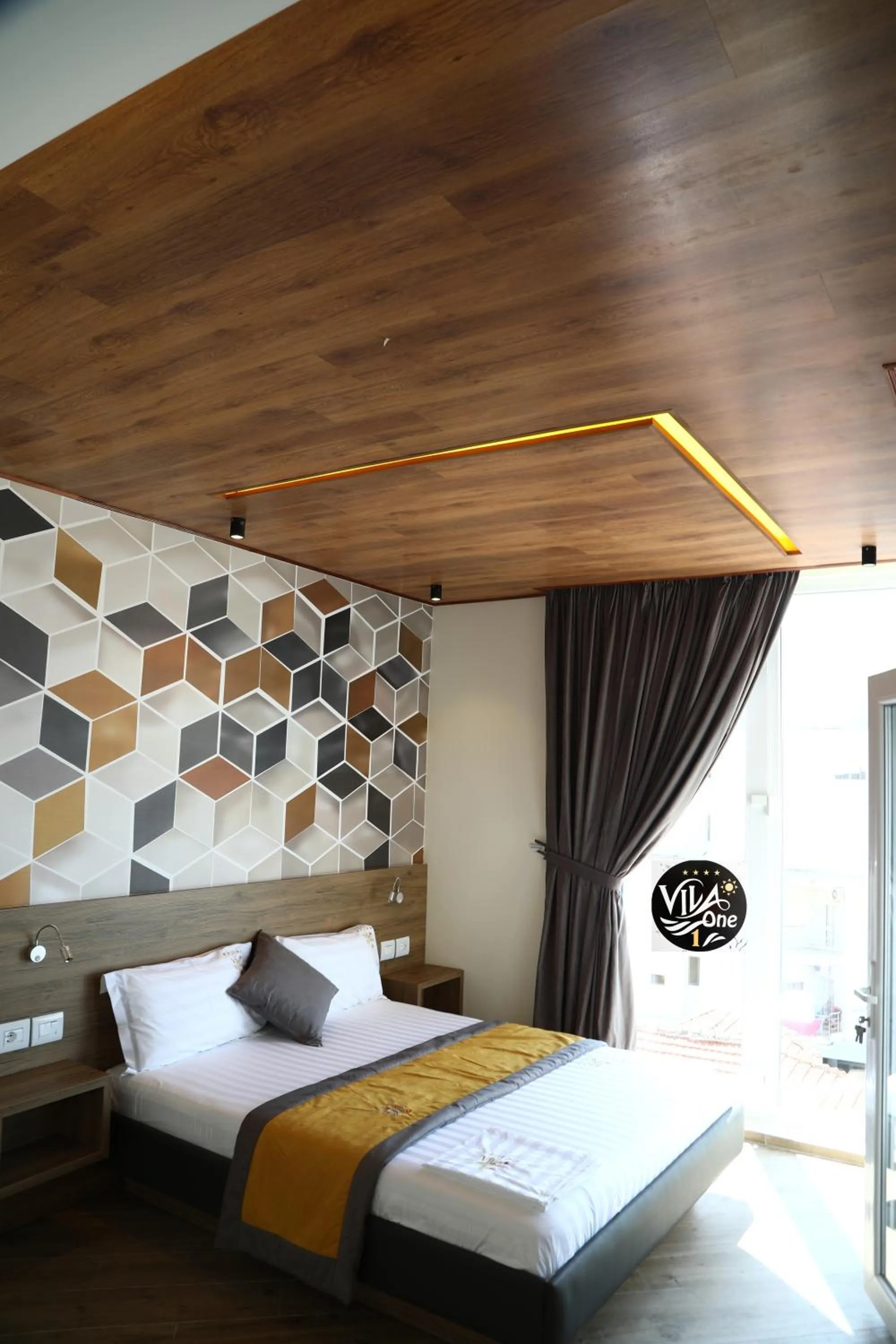 Bedroom, Bed in Vila One Beach Hotel