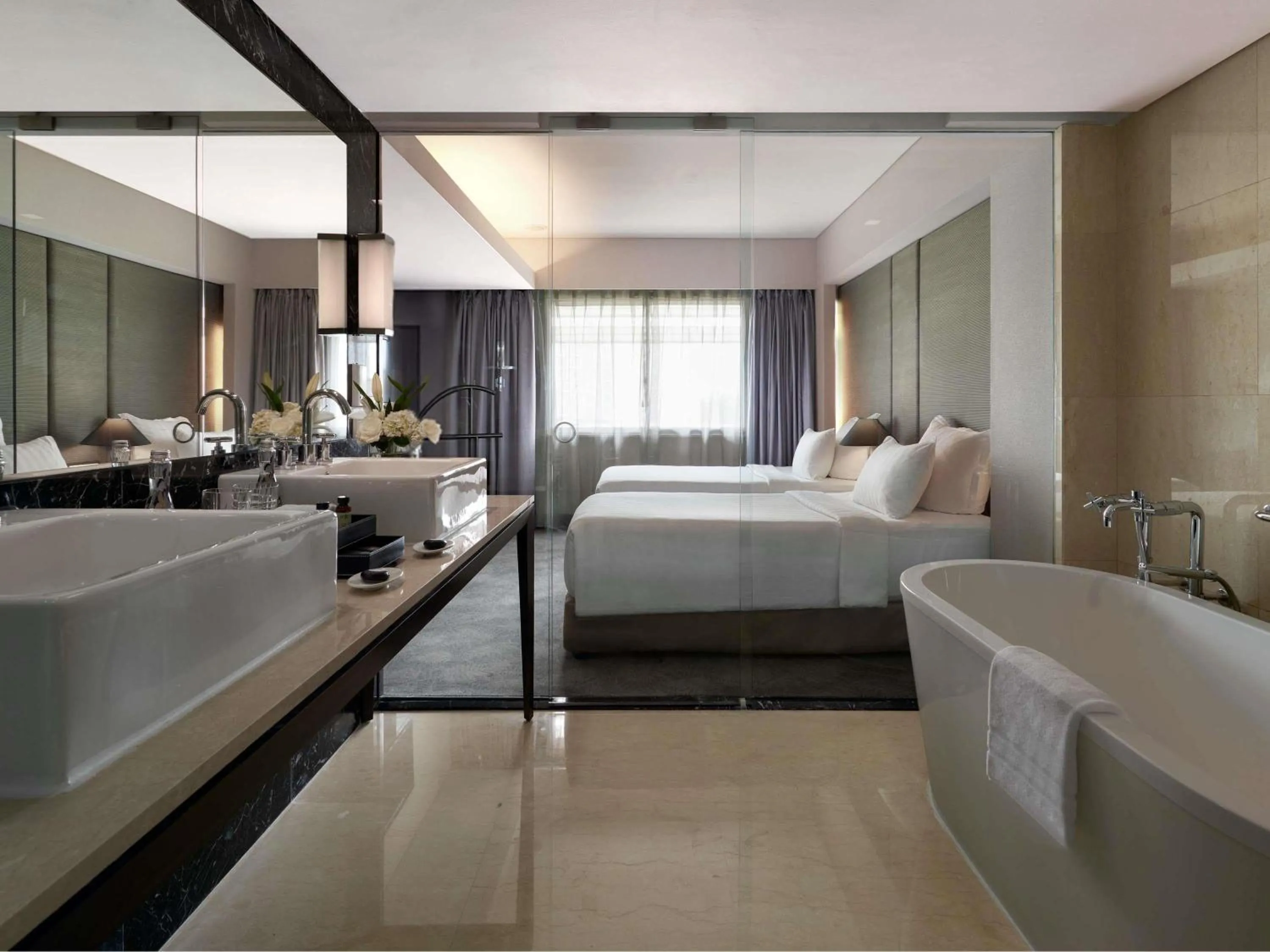 Bedroom, Bed in Pullman Jakarta Indonesia