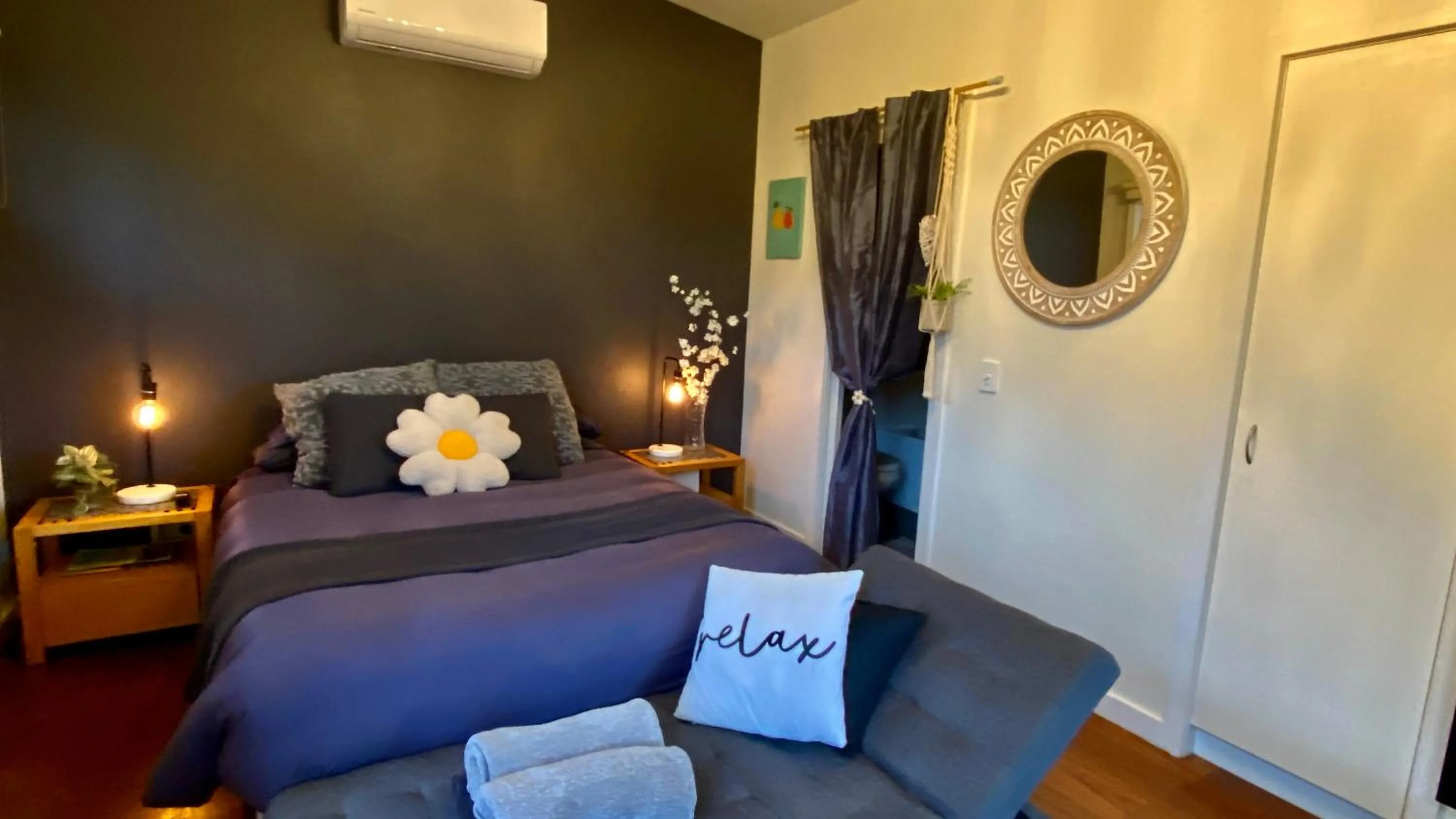 Bed in The Nature Resort Villas Ramada Resort