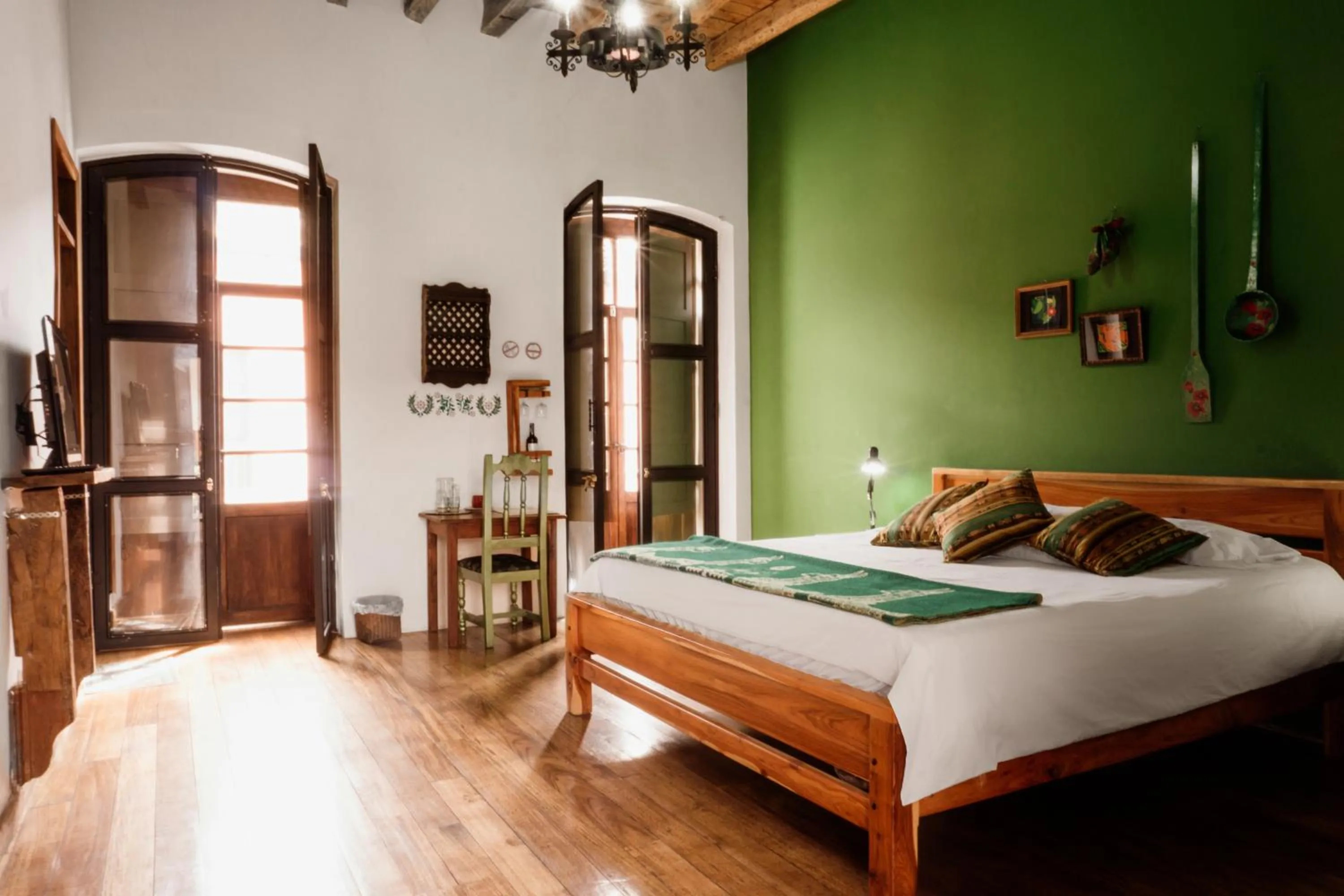 Bed in Hotel Casa Alquimia