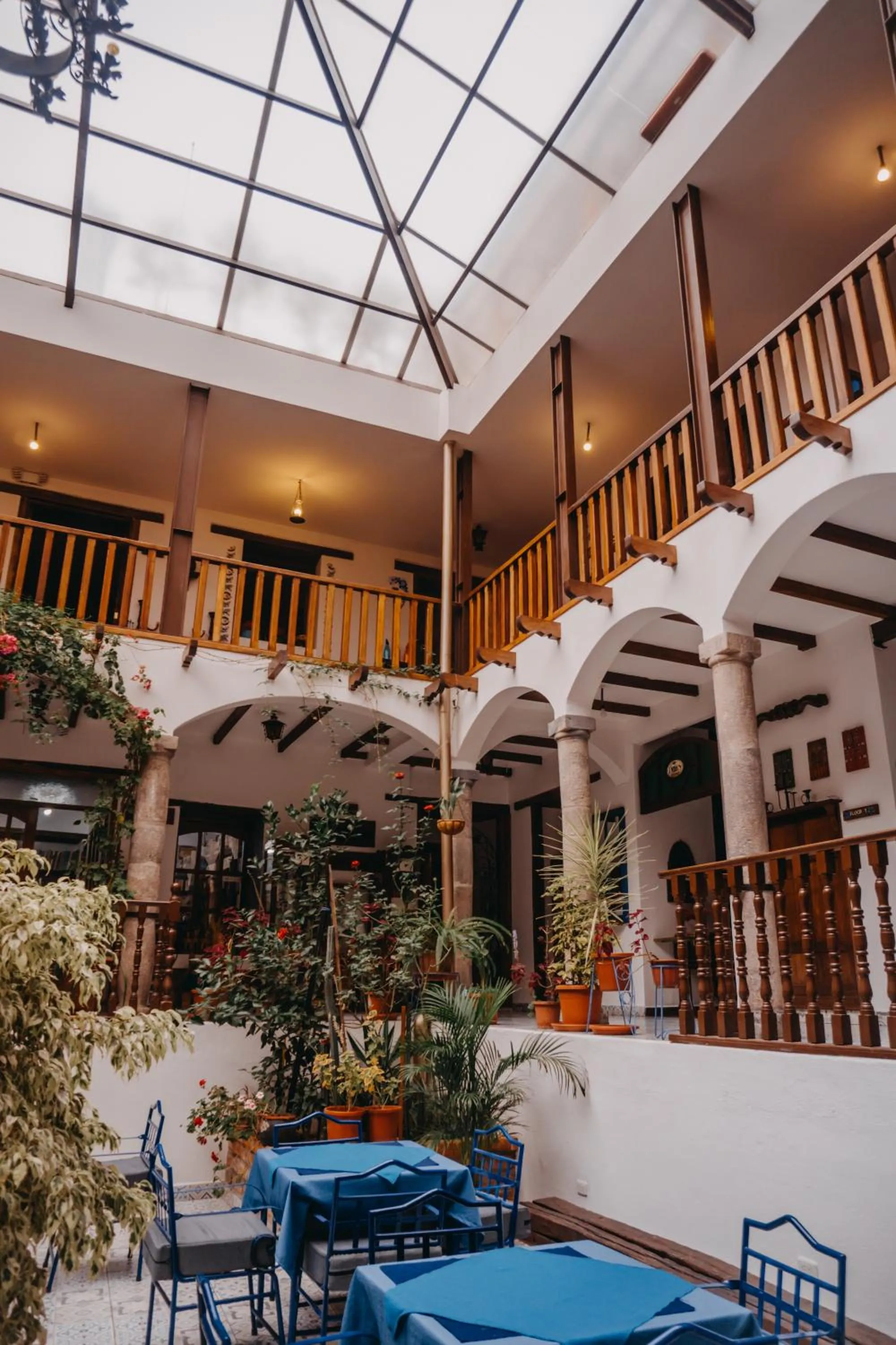 Patio in Hotel Casa Alquimia
