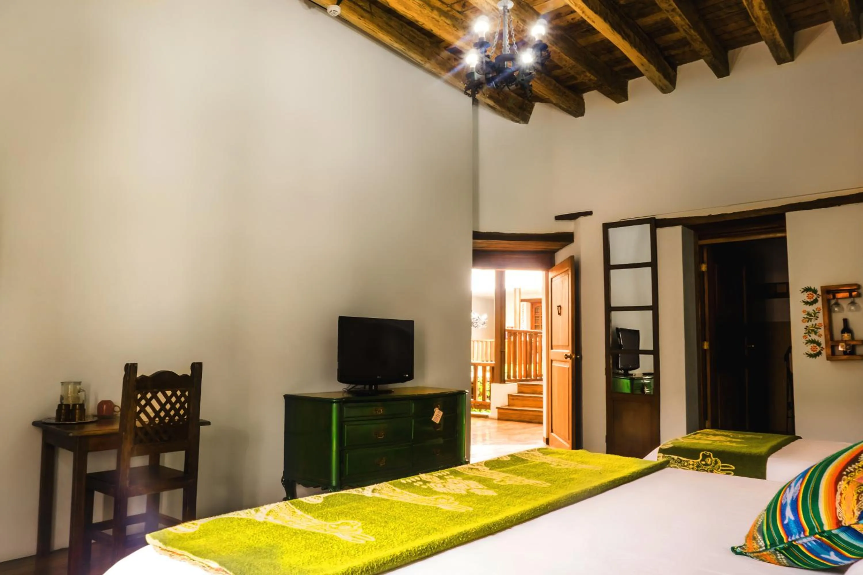 Bed in Hotel Casa Alquimia