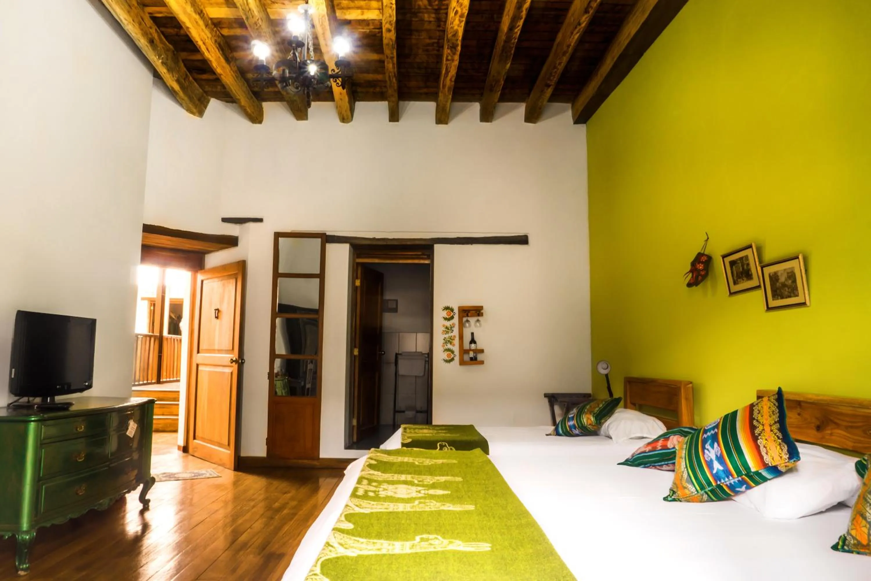 Bed in Hotel Casa Alquimia