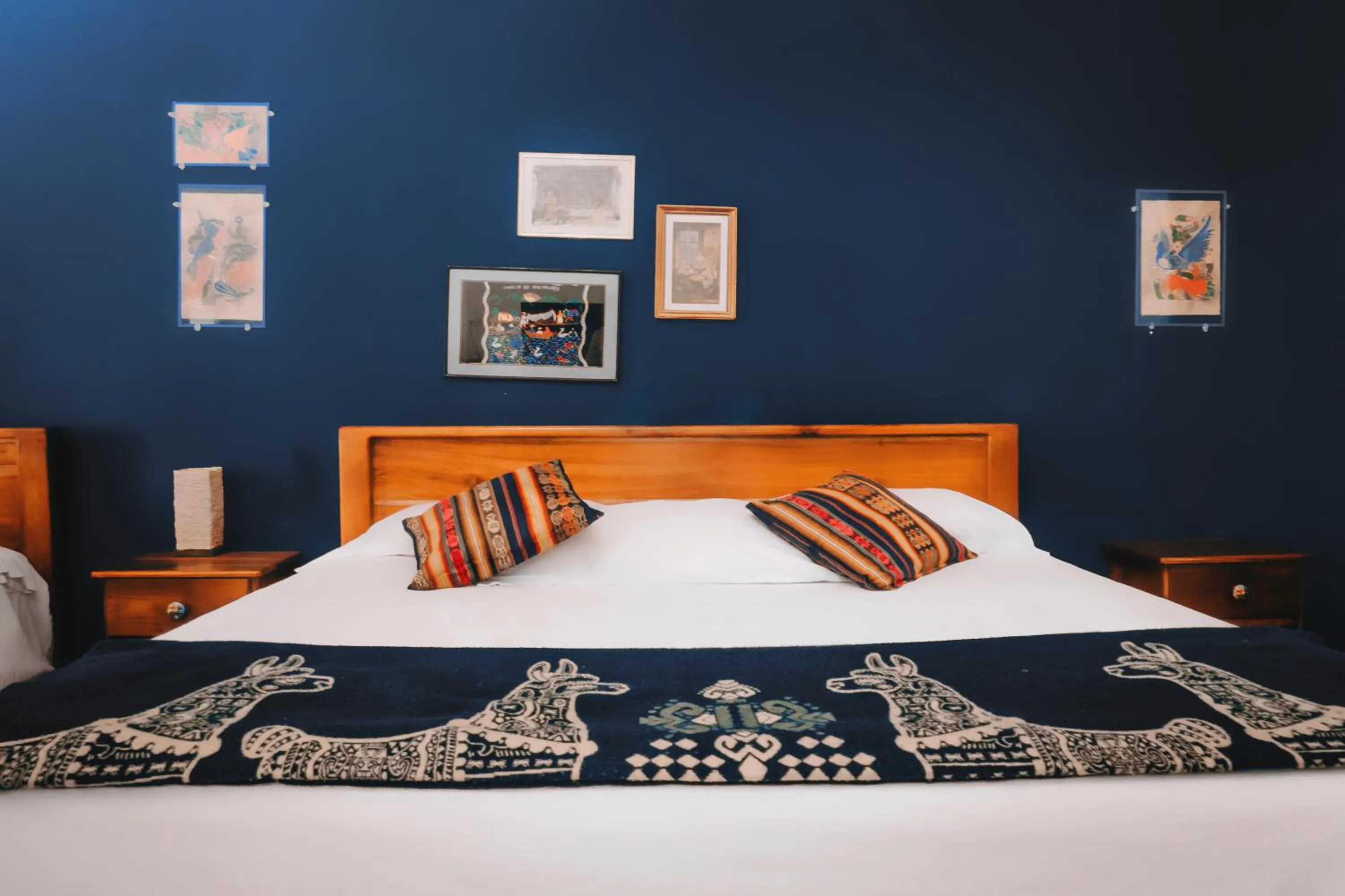 Bed in Hotel Casa Alquimia