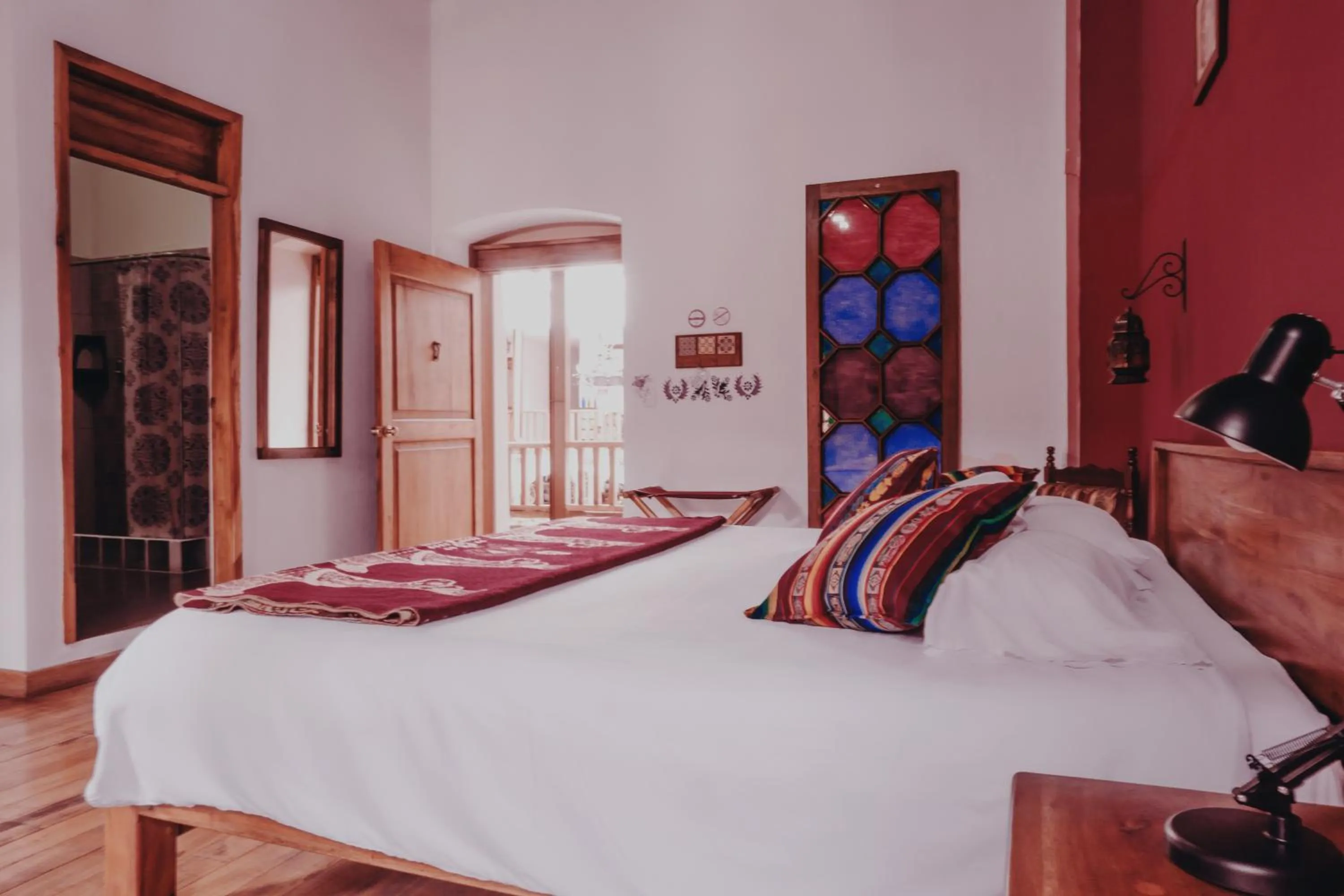 Bed in Hotel Casa Alquimia