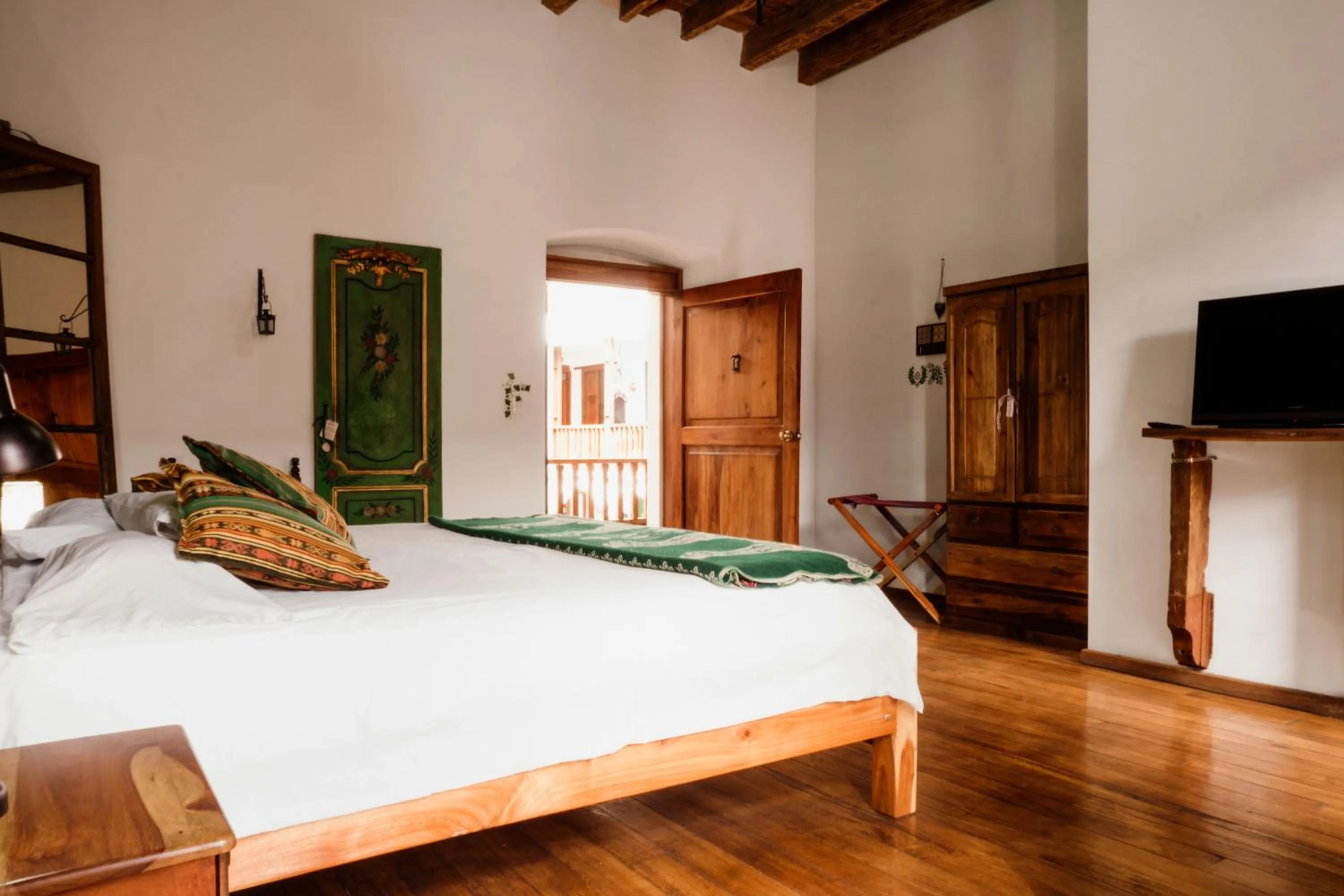 Bed in Hotel Casa Alquimia