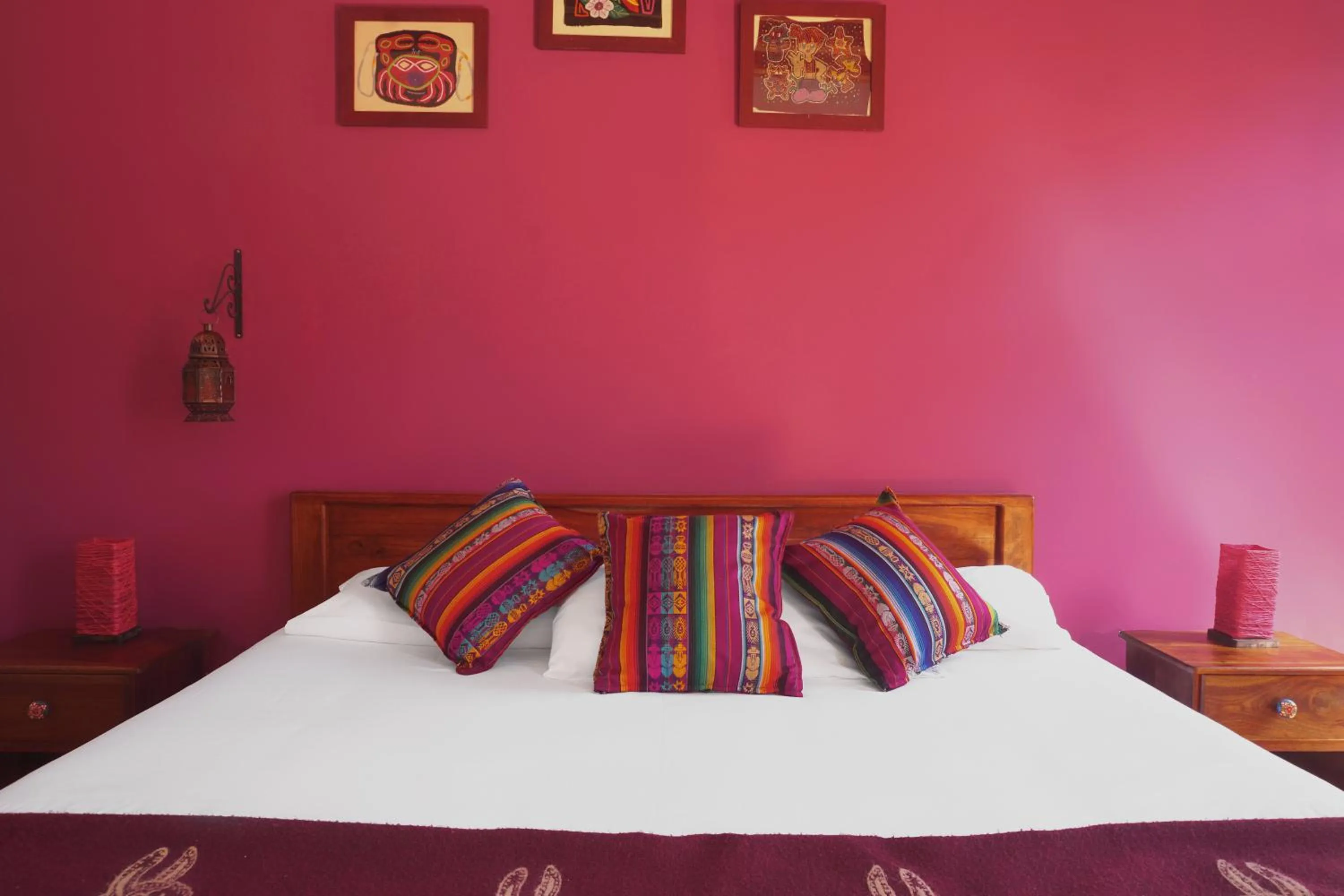 Bed in Hotel Casa Alquimia