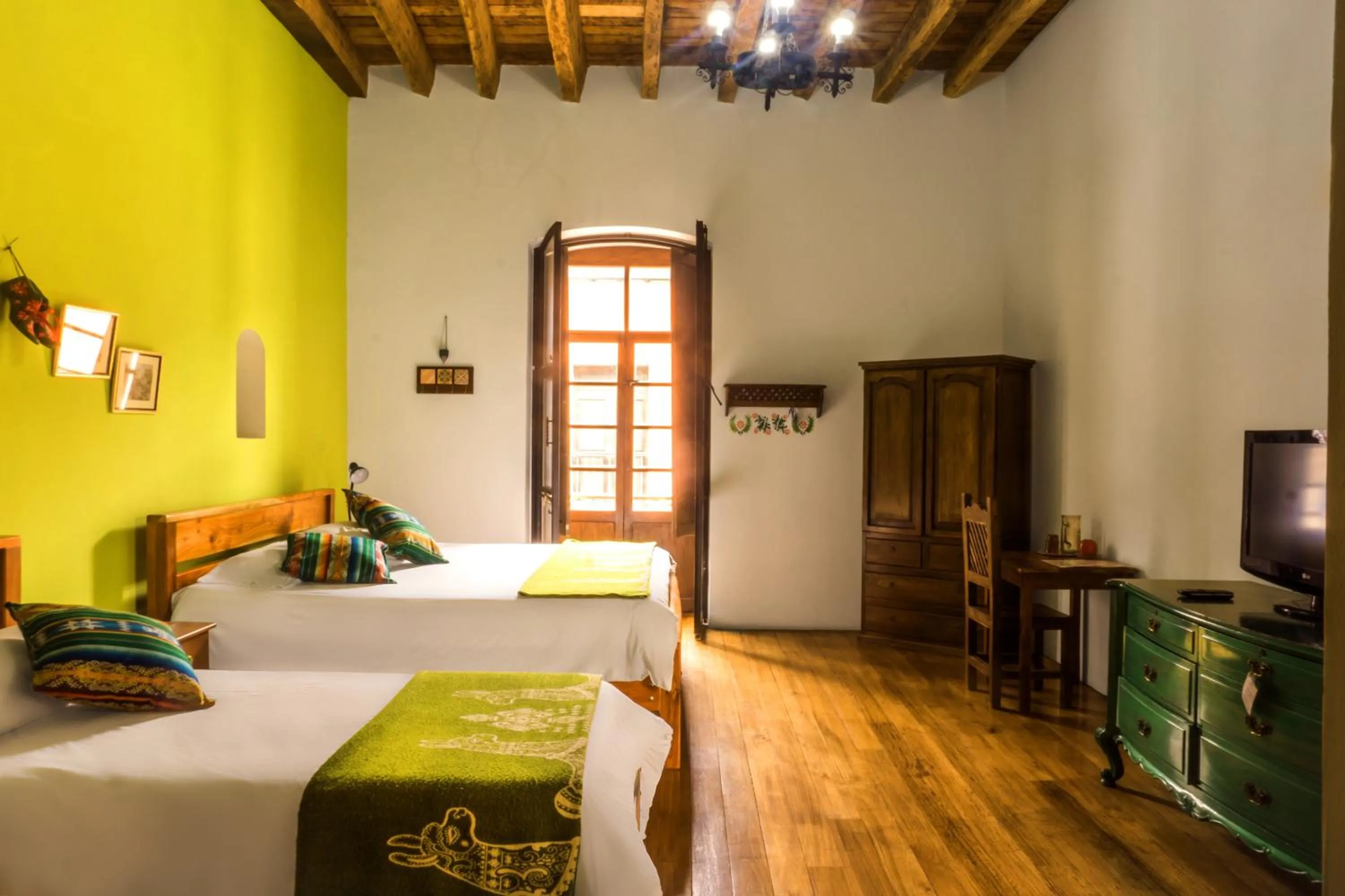 Bed in Hotel Casa Alquimia