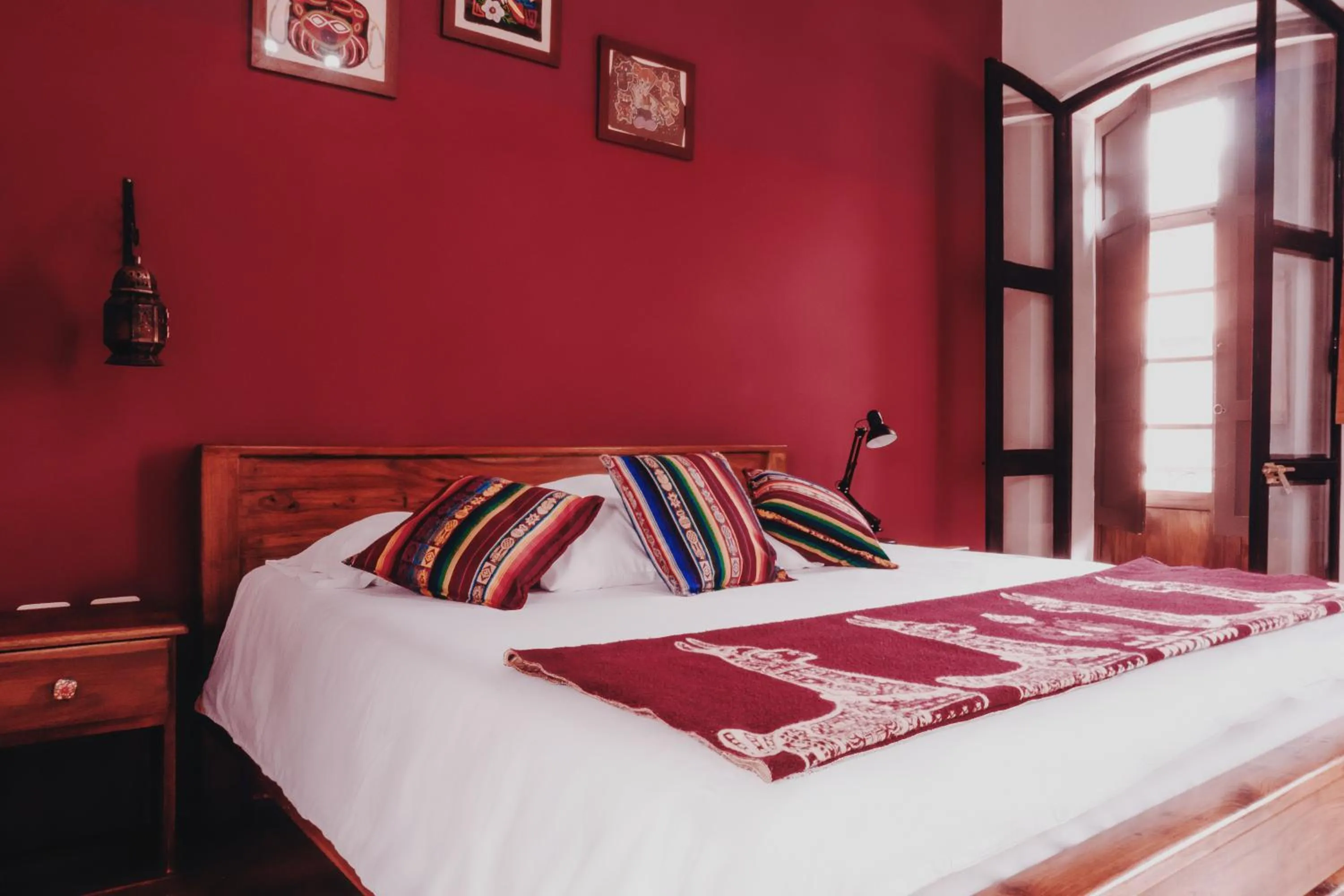 Bed in Hotel Casa Alquimia