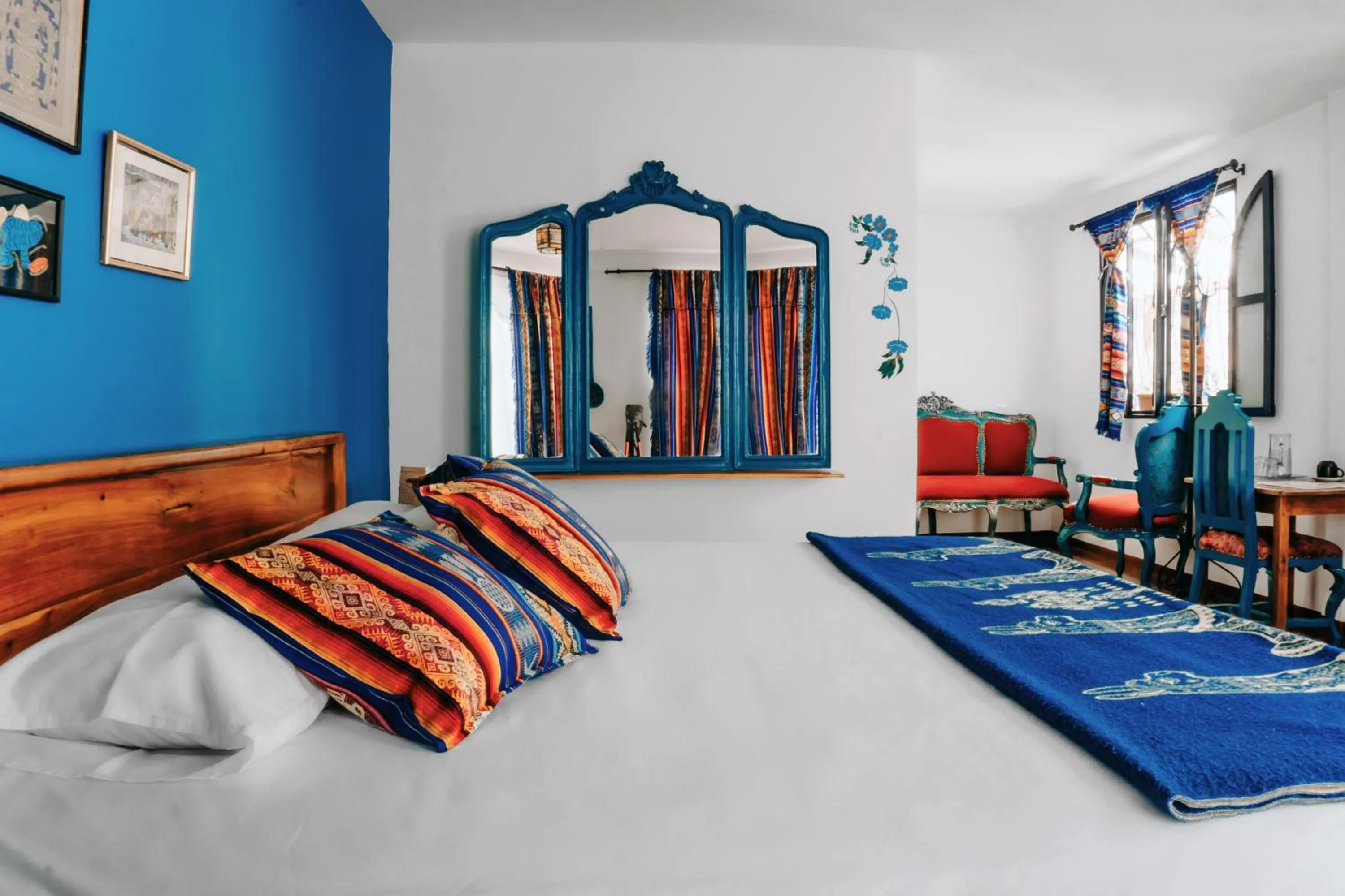 Bed in Hotel Casa Alquimia