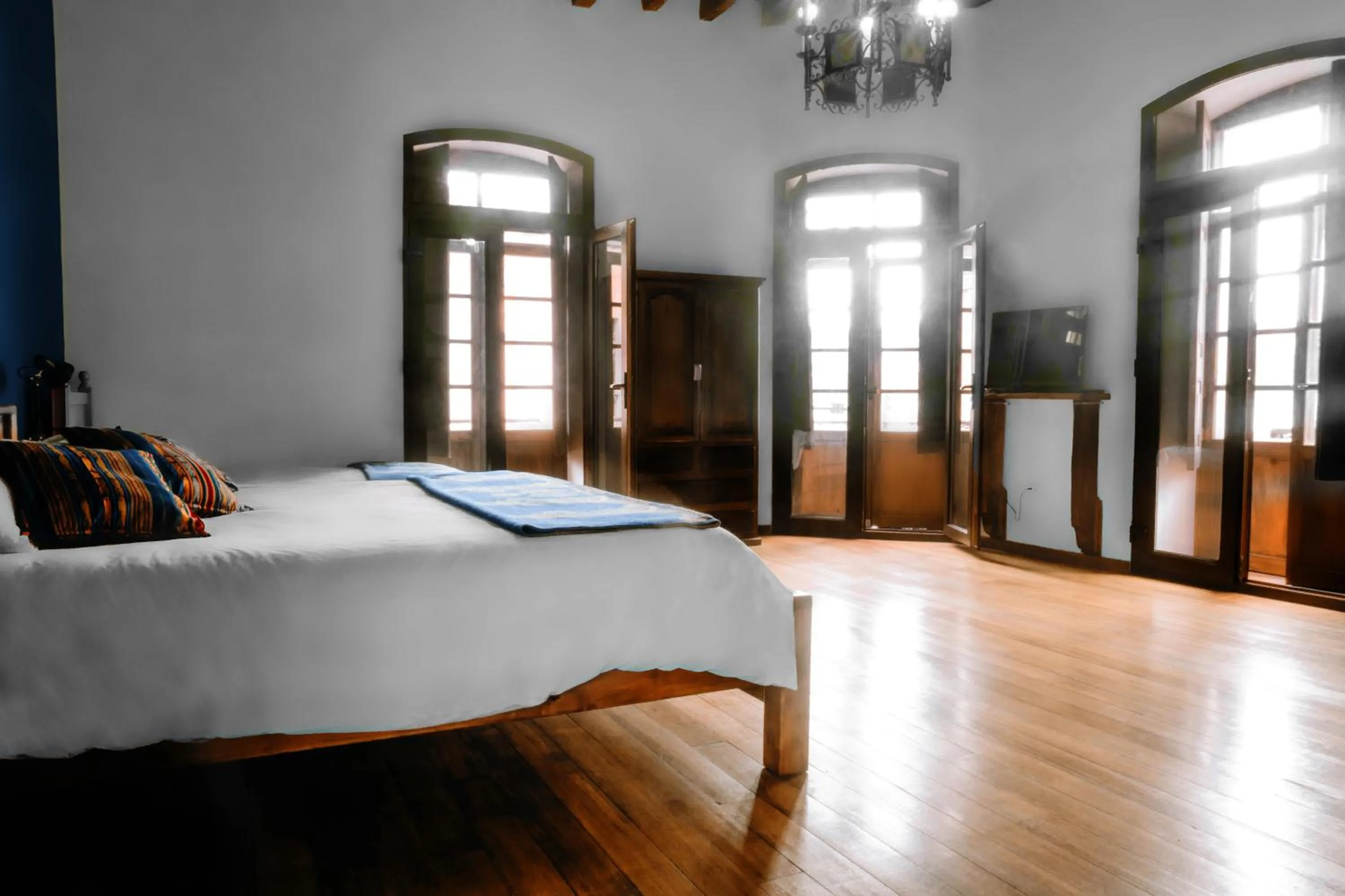 Bed in Hotel Casa Alquimia