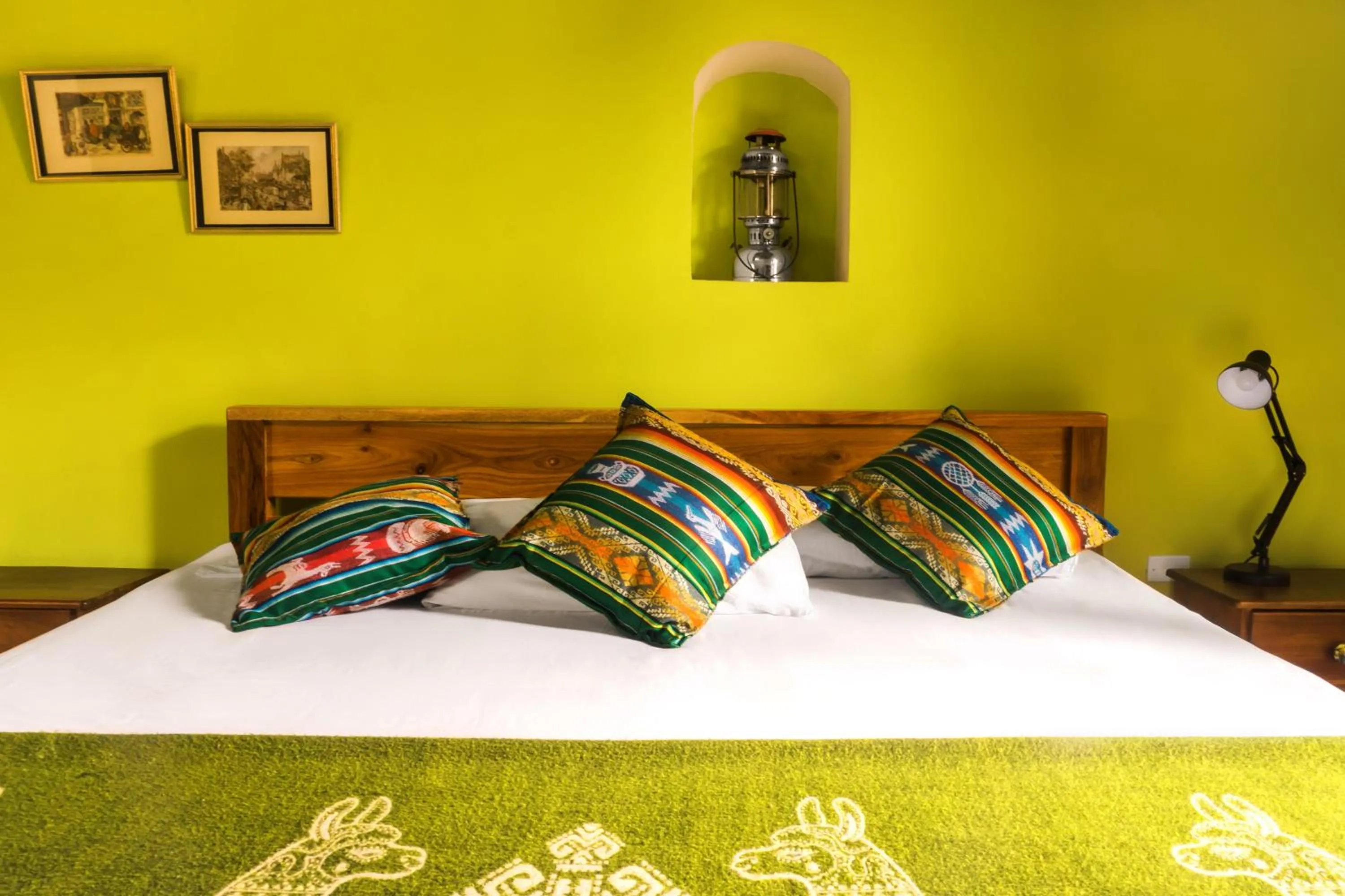 Bed in Hotel Casa Alquimia