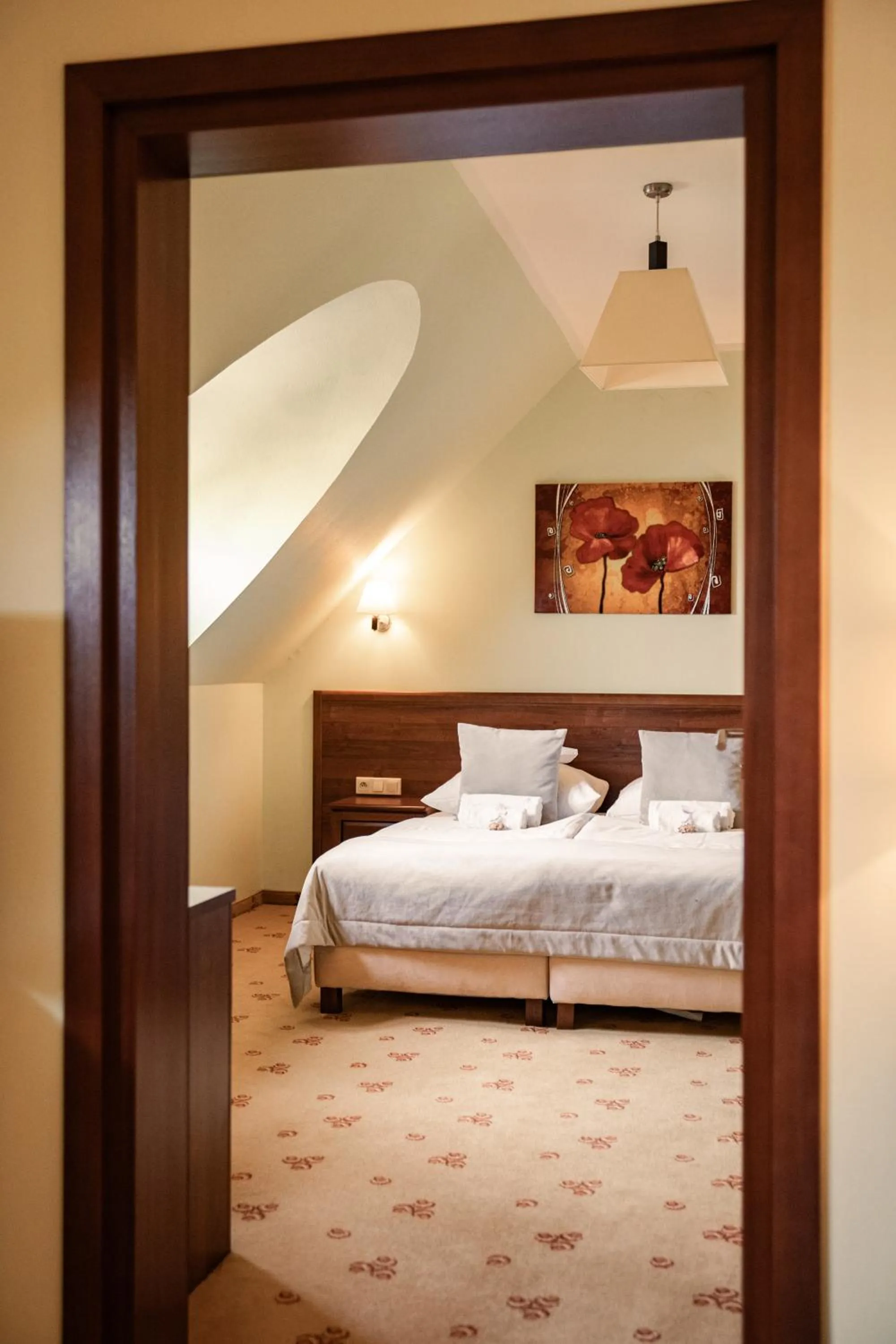 Bed in Hotel Rycerski