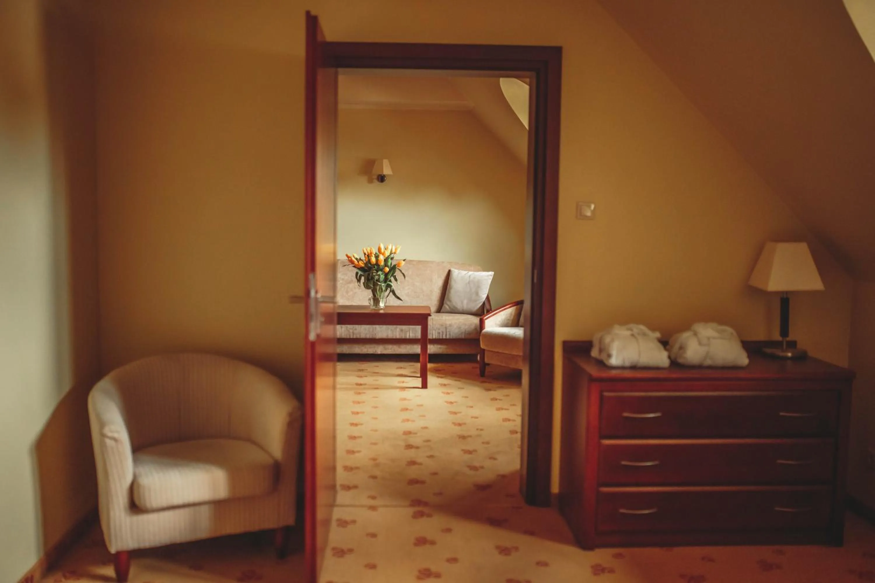 Bed in Hotel Rycerski