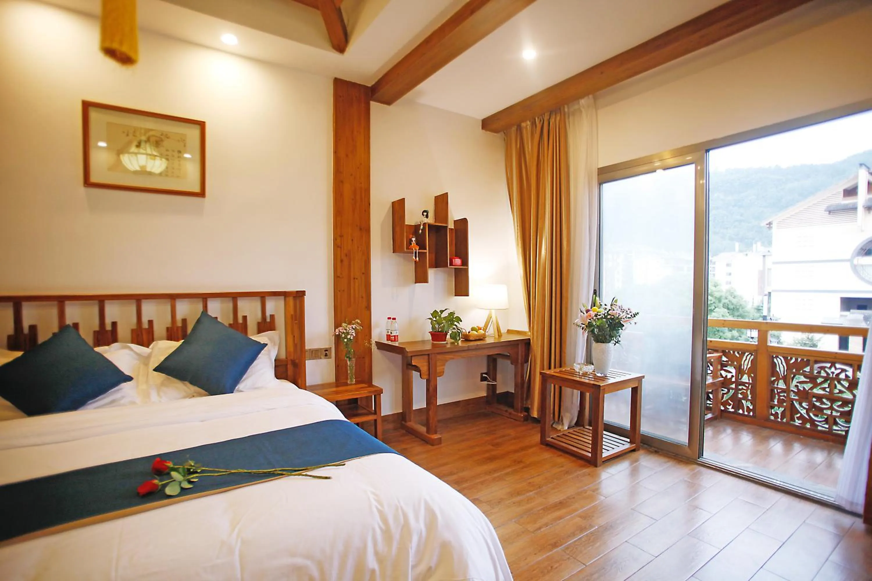 Balcony/Terrace, Bed in Guihua Road 106th Hostel