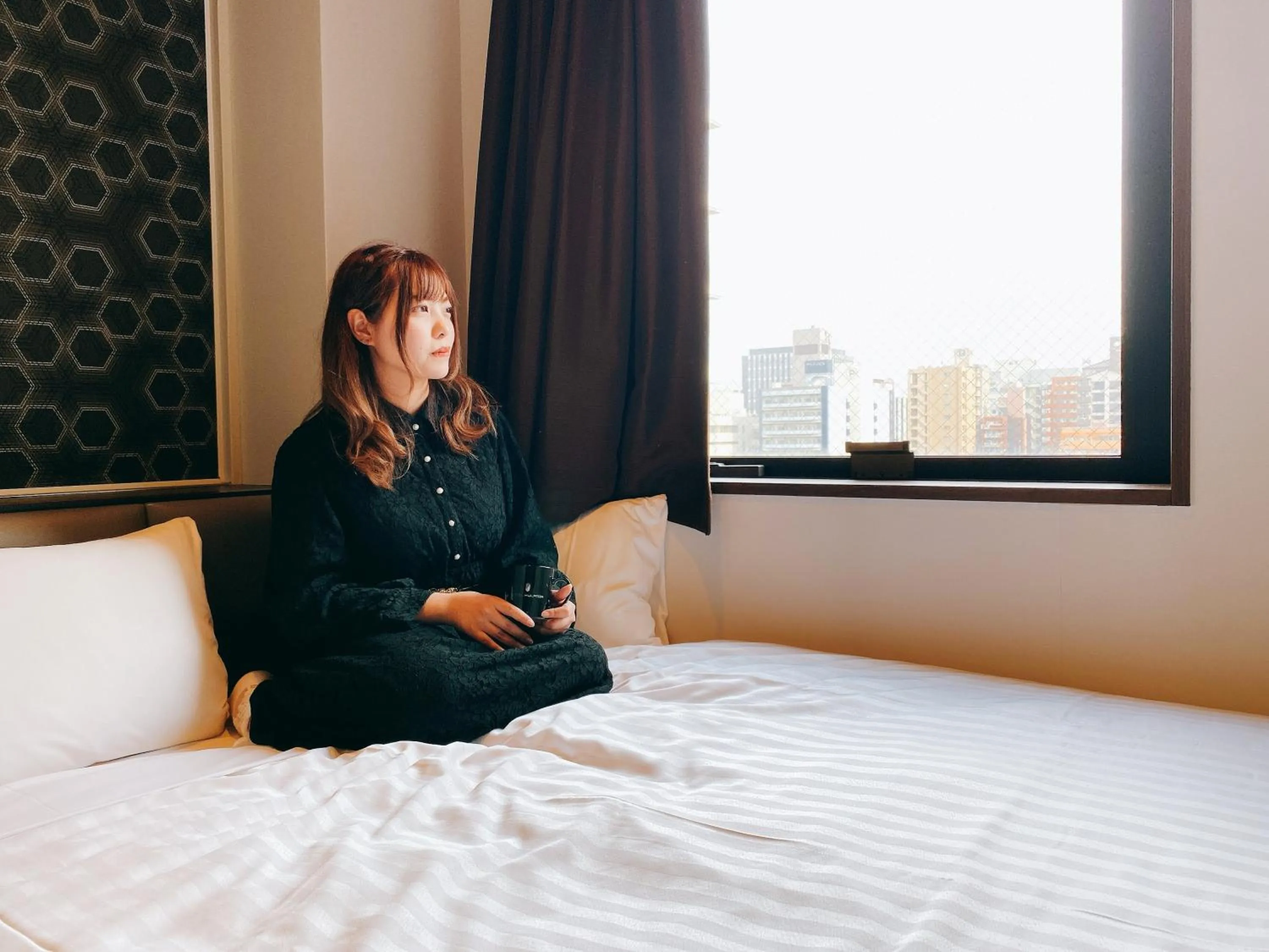 People, Bed in Hotel Hulaton Fukuokahakata