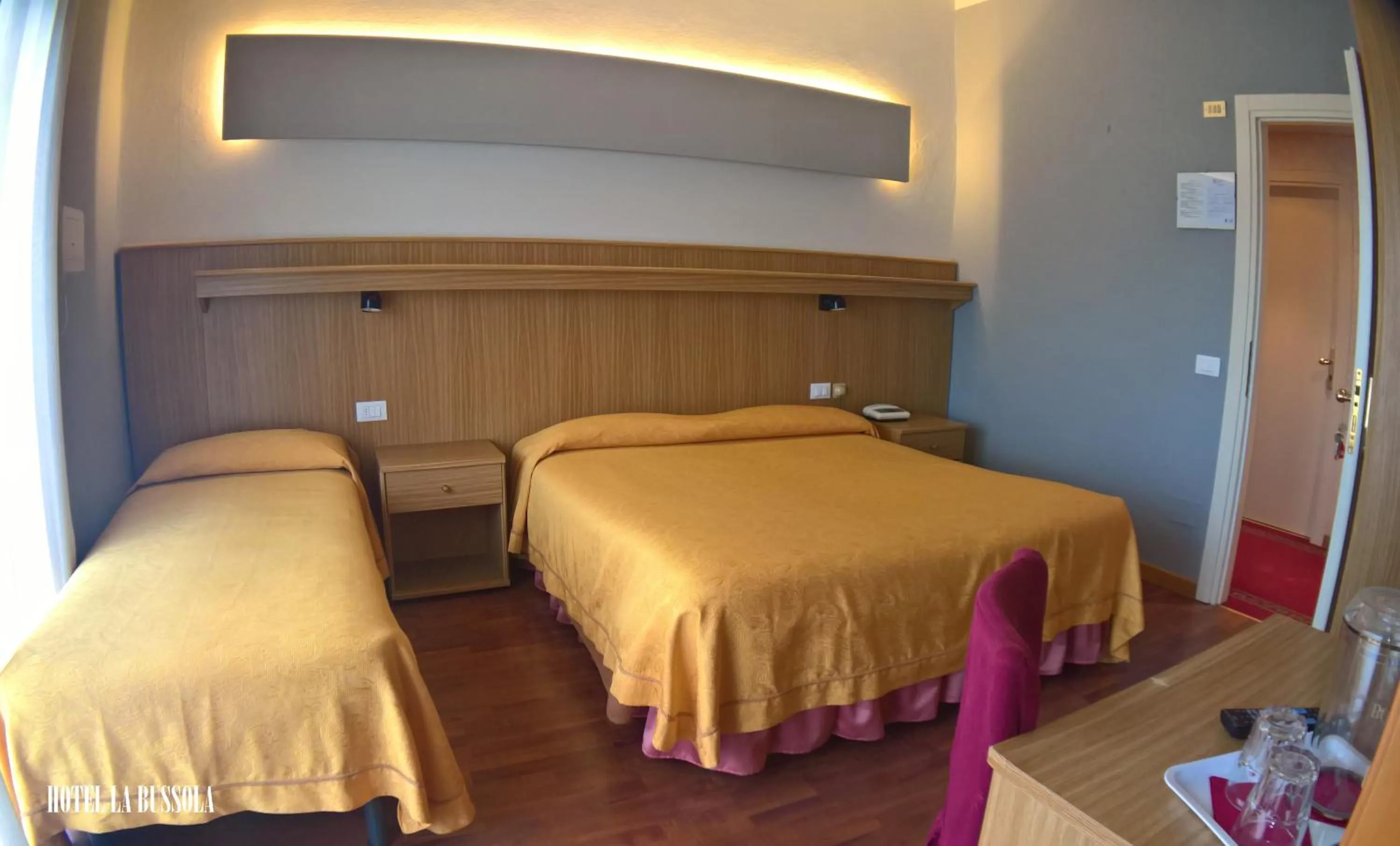 Bed in Hotel La Bussola