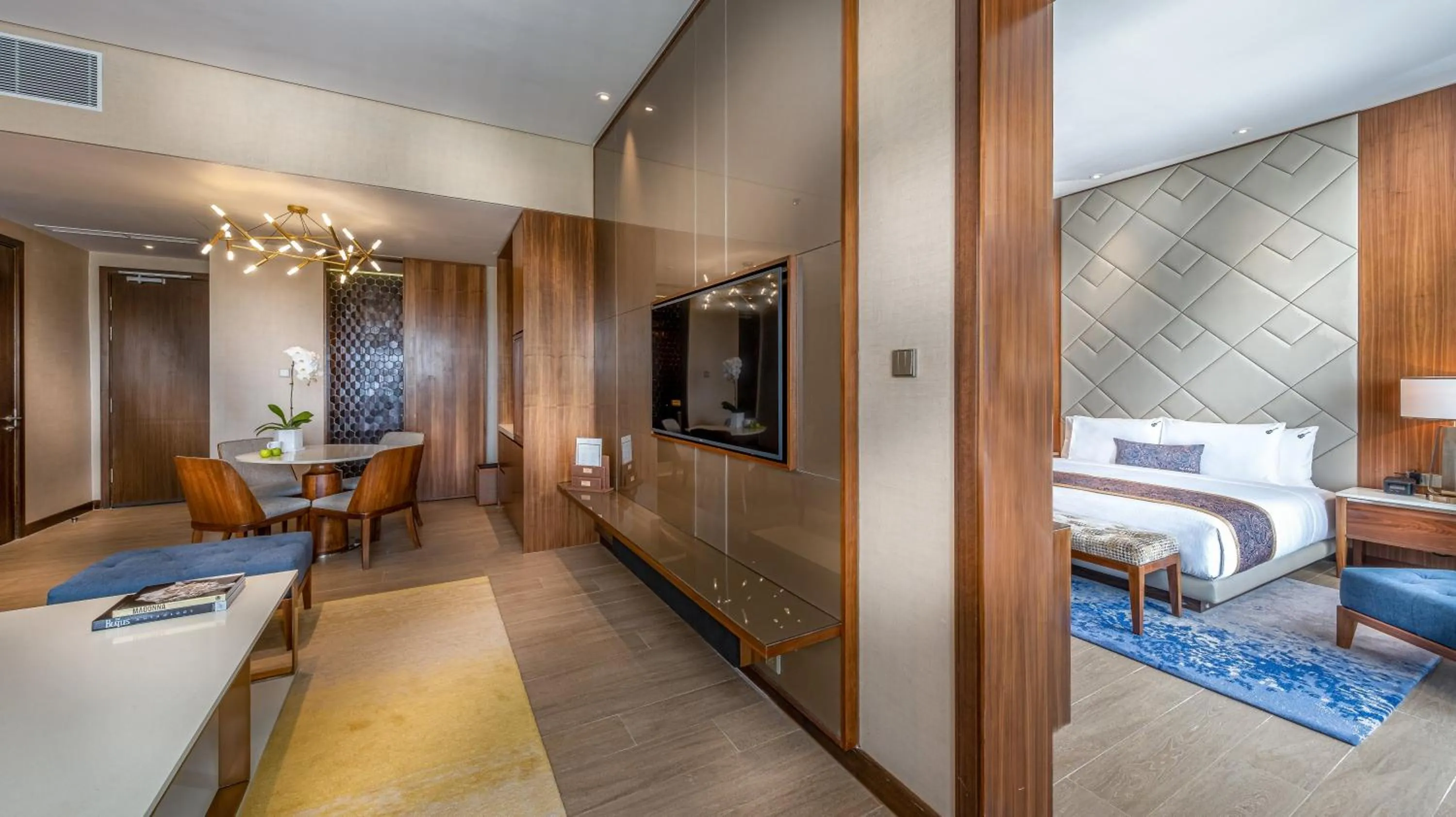 Living room, Bed in Hard Rock Hotel Desaru Coast