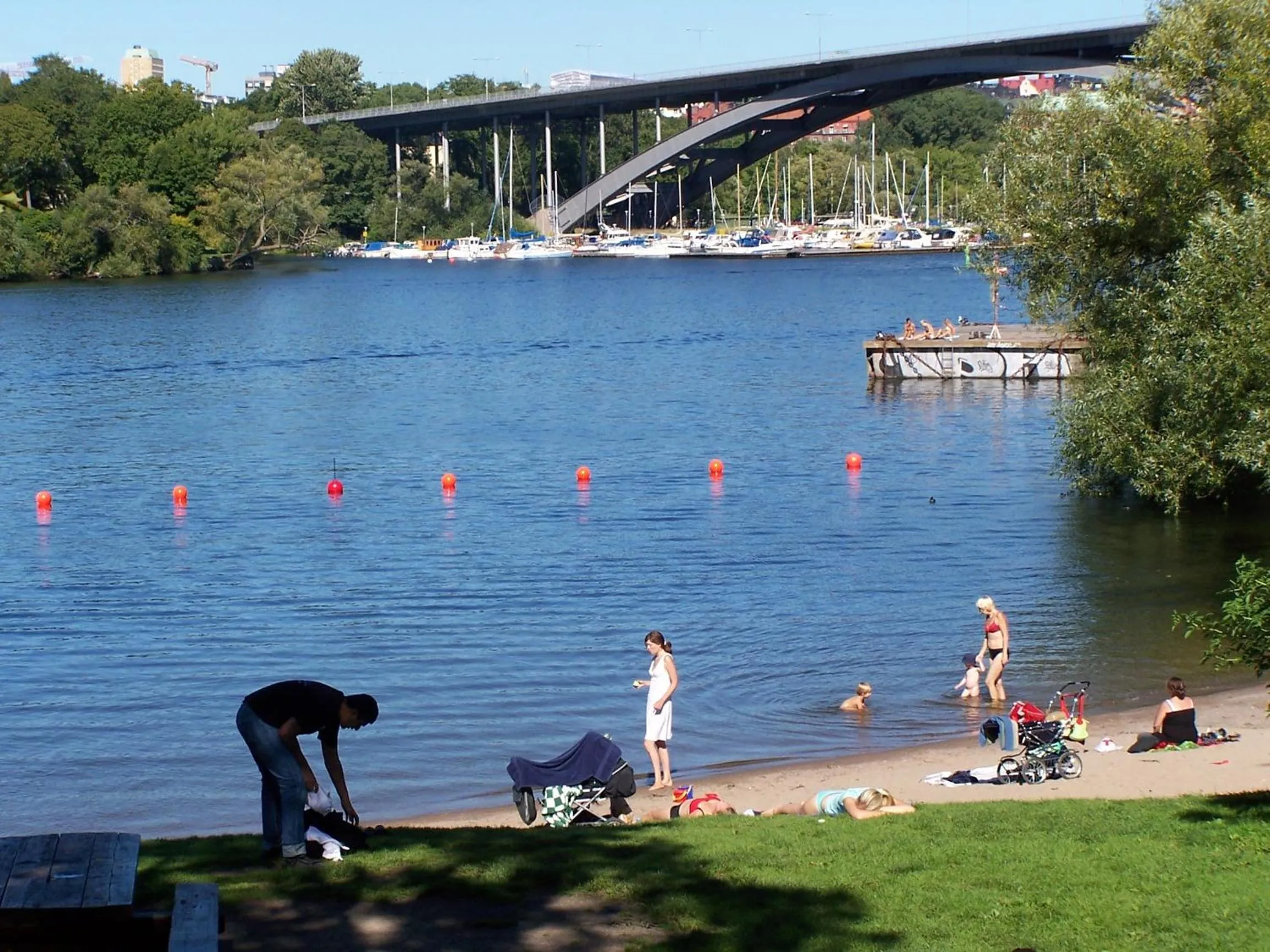 Beach in STF Långholmen Hostel