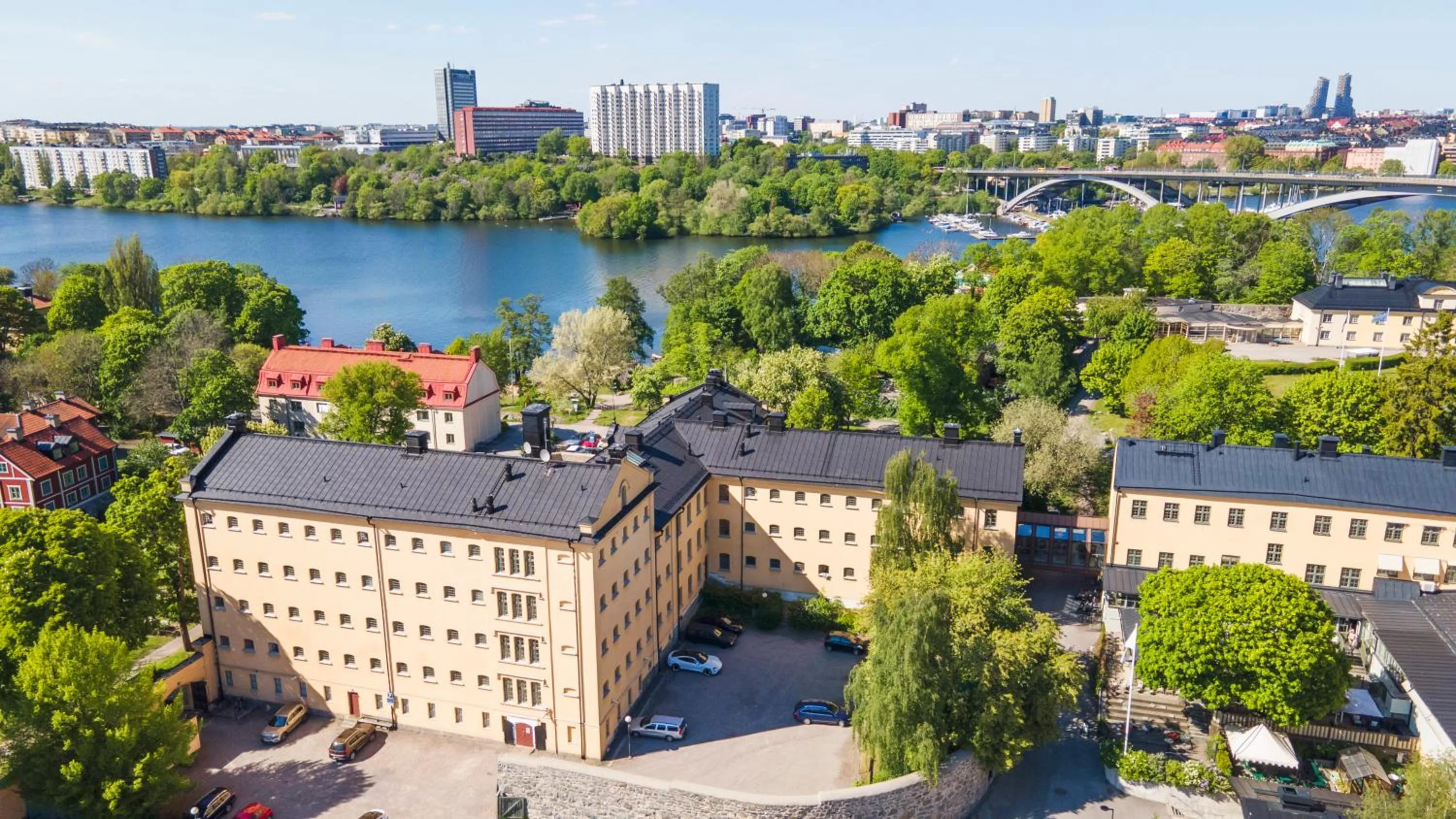 Bird's eye view in STF Långholmen Hostel
