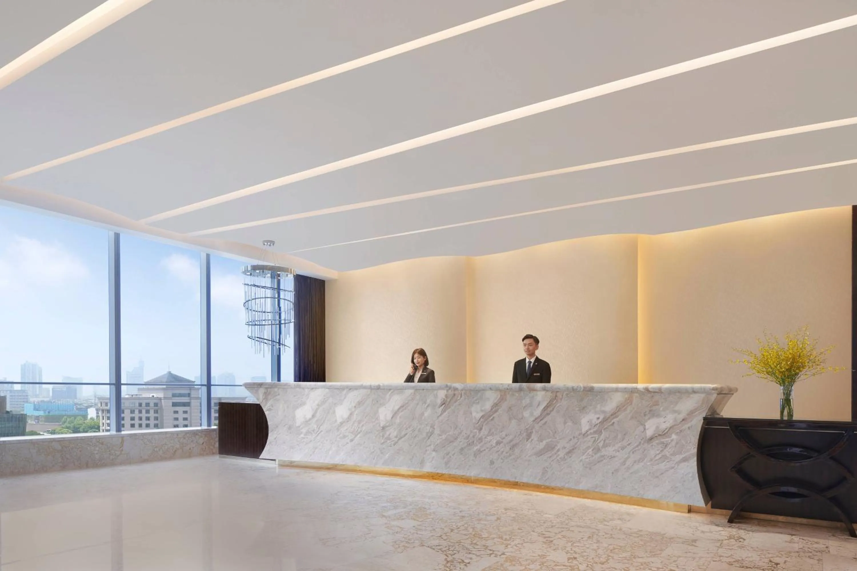 Lobby or reception in The International Trade City, Yiwu - Marriott Executive Apartments