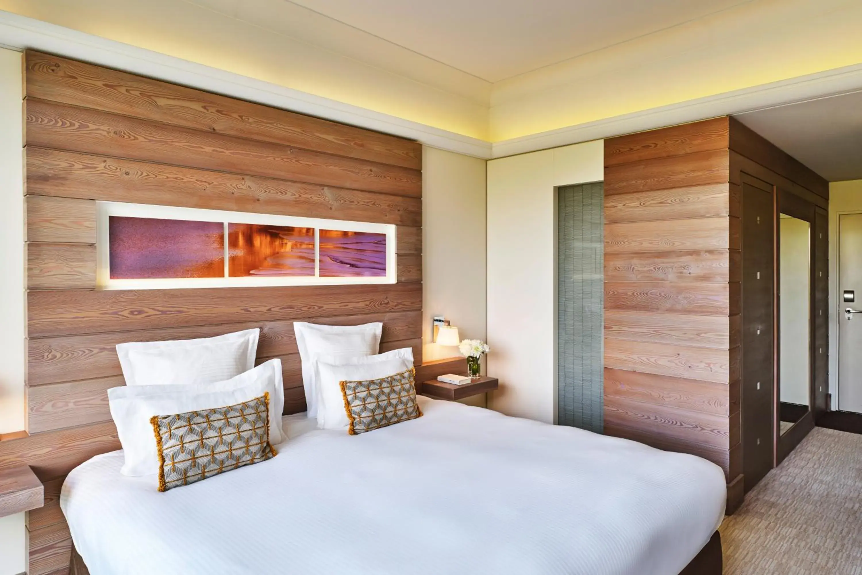 Bed in Hôtel Barrière Ribeauvillé Bed in Hôtel Barrière Ribeauvillé