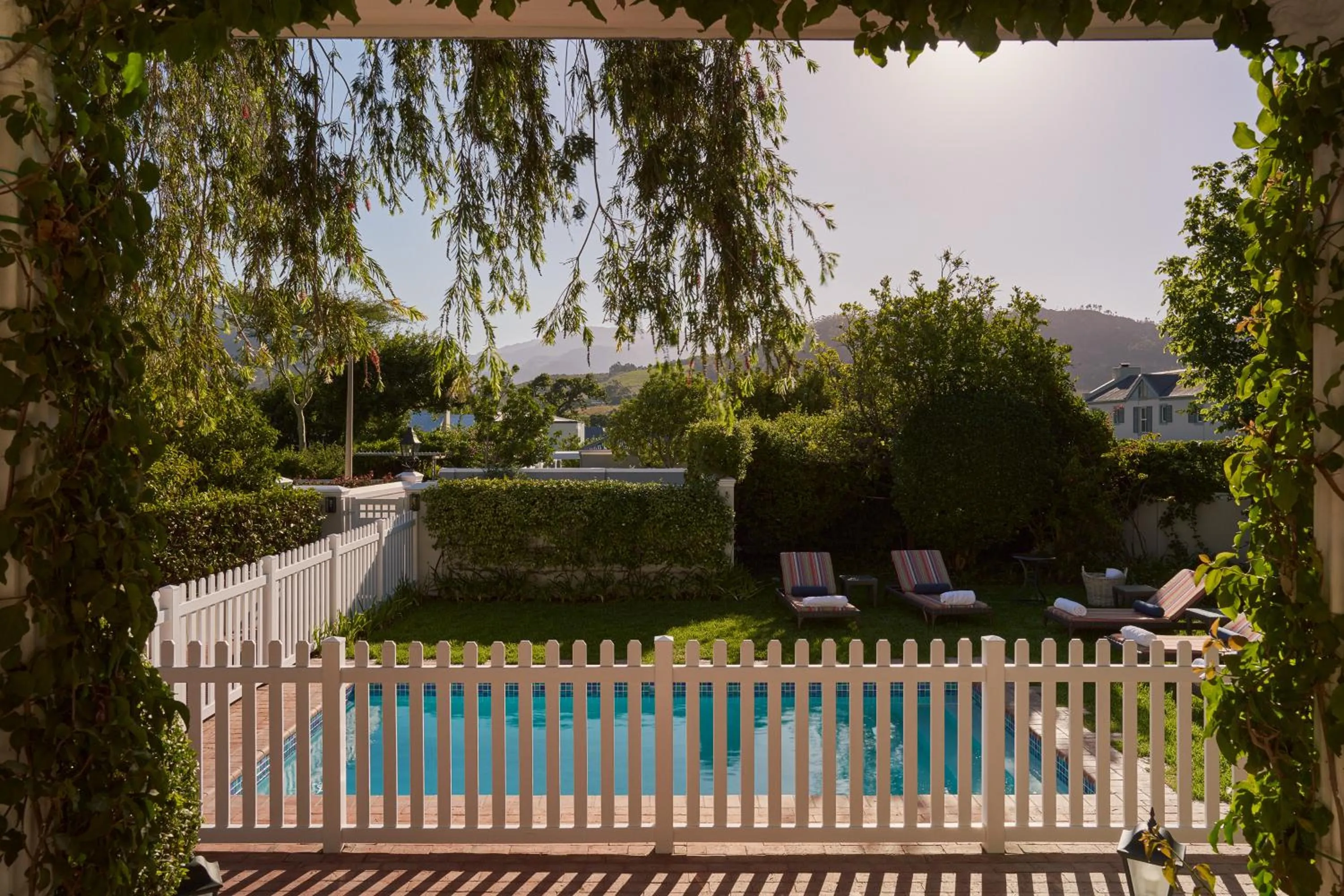 Pool view in Le Quartier Francais