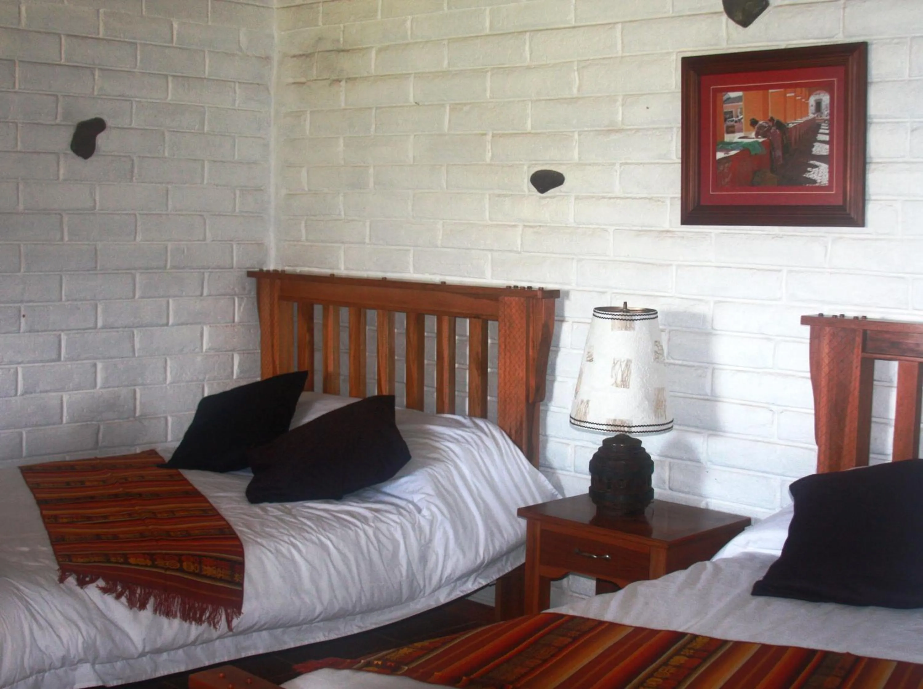 Decorative detail, Bed in Hosteria Cananvalle