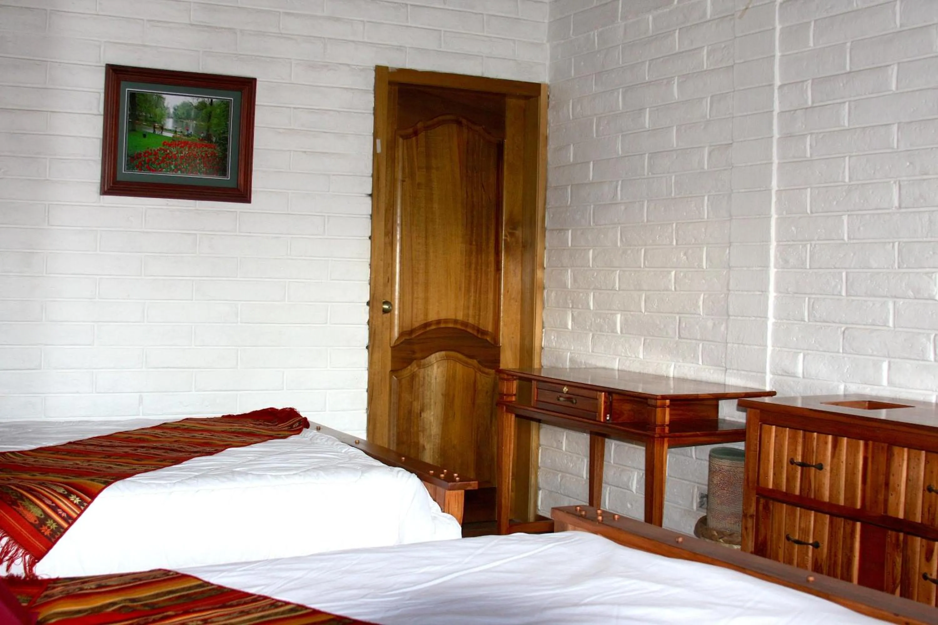 Decorative detail, Bed in Hosteria Cananvalle