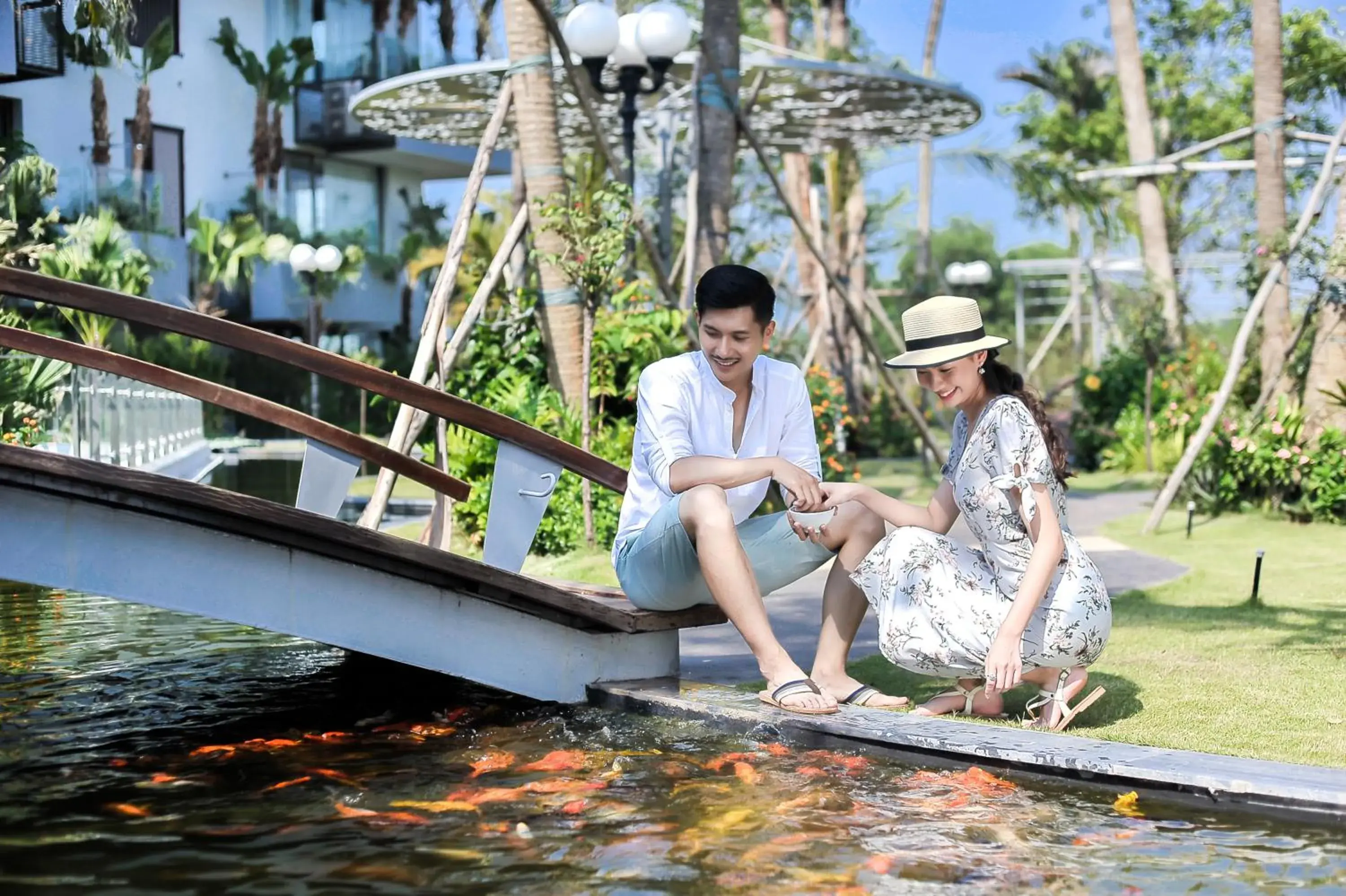 Garden view in Flamingo Resort Dai Lai Garden view in Flamingo Resort Dai Lai