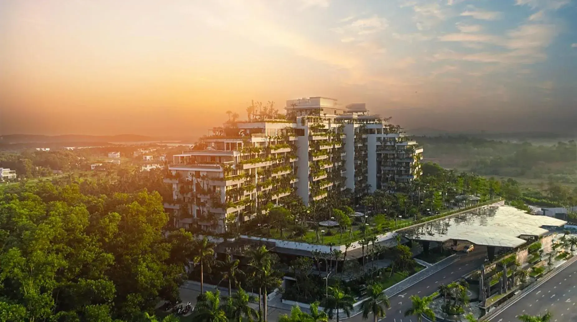 Property building in Flamingo Resort Dai Lai Property building in Flamingo Resort Dai Lai