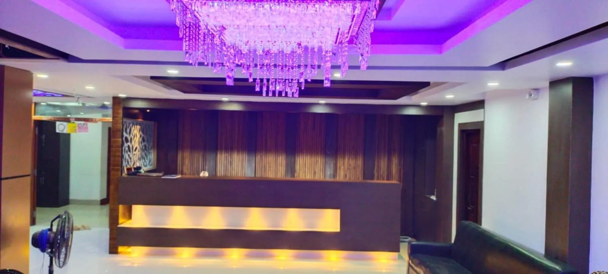 Lobby or reception in Hotel Amullya